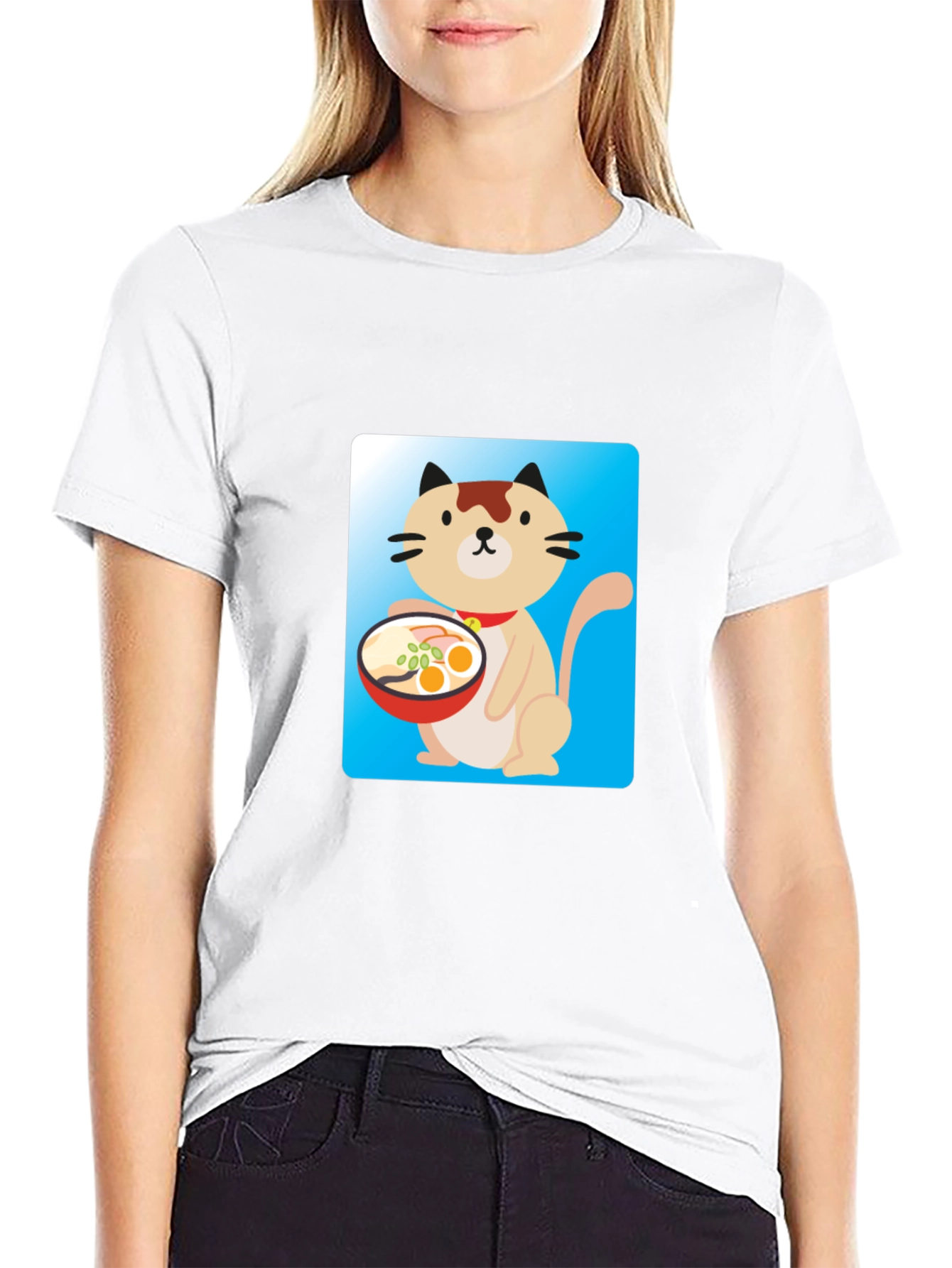 Cute Cat Ramen T-Shirt