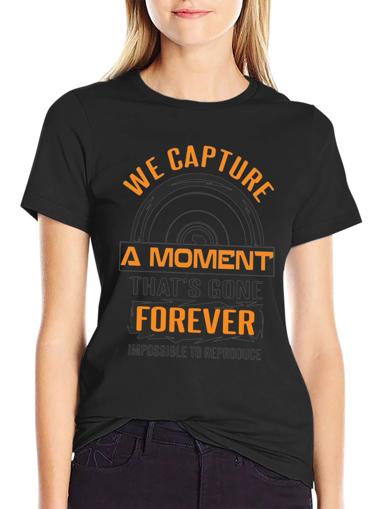 Capture the Moment Black Graphic Tee