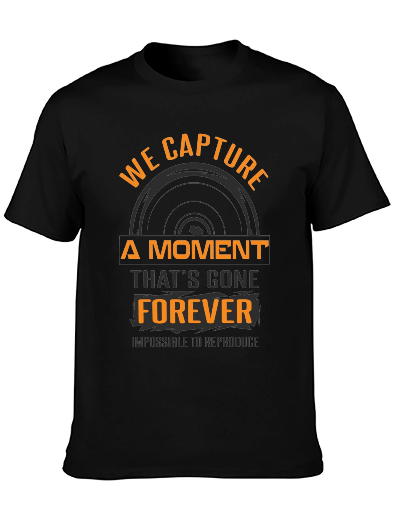 Capture the Moment Black Graphic Tee