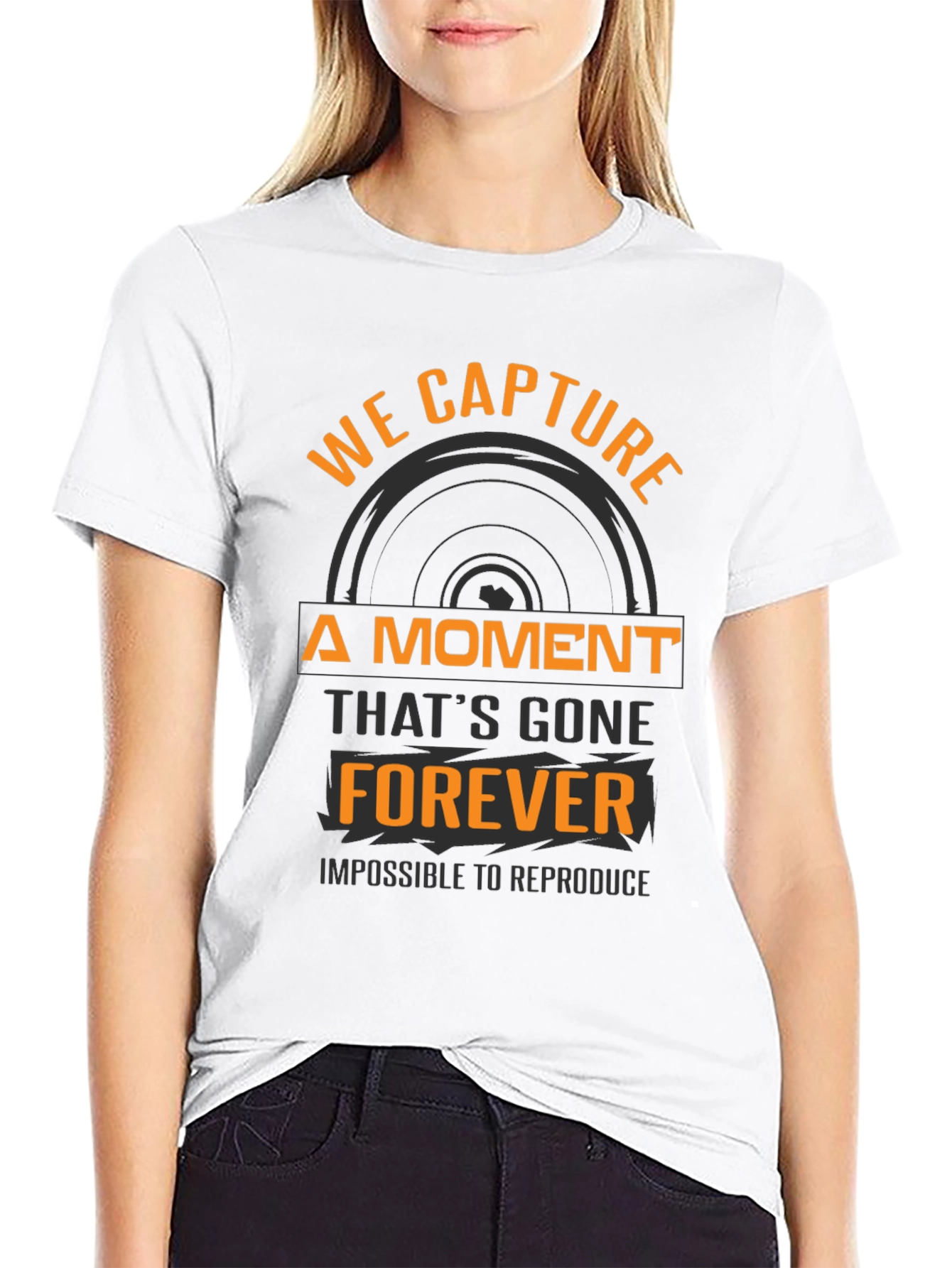 Capture the Moment Black Graphic Tee