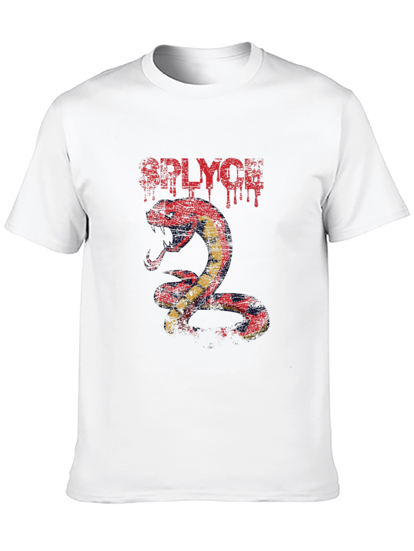 RPLYCH Snake Graphic Print T-Shirt