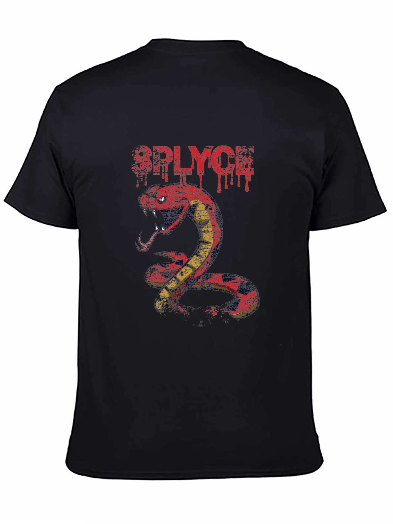 RPLYCH Snake Graphic Print T-Shirt