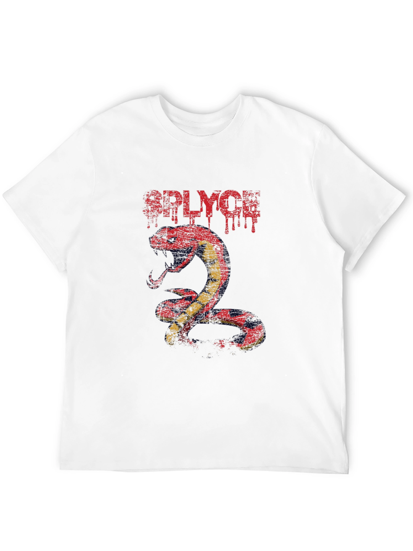 RPLYCH Snake Graphic Print T-Shirt