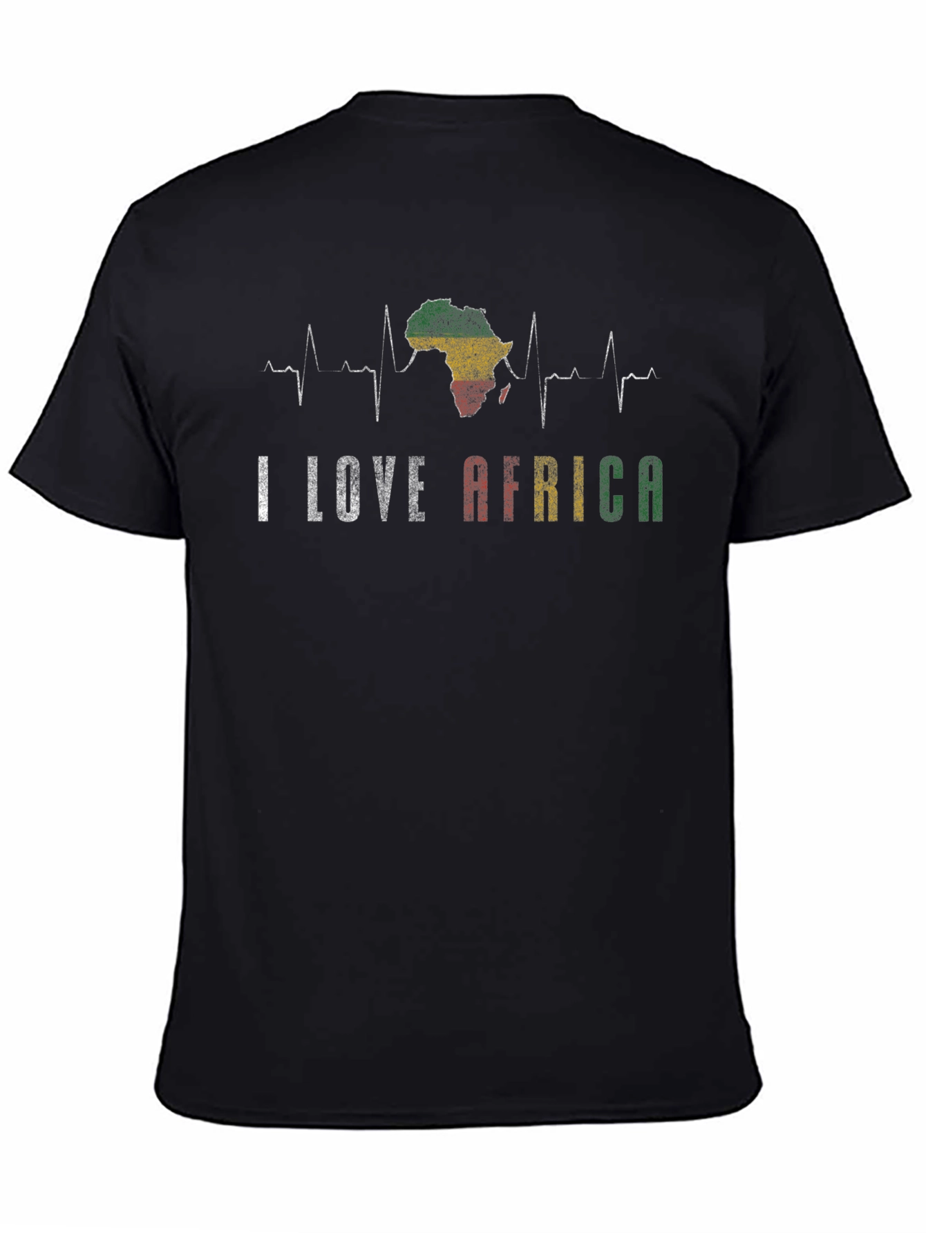 I Love Africa Heartbeat T-Shirt