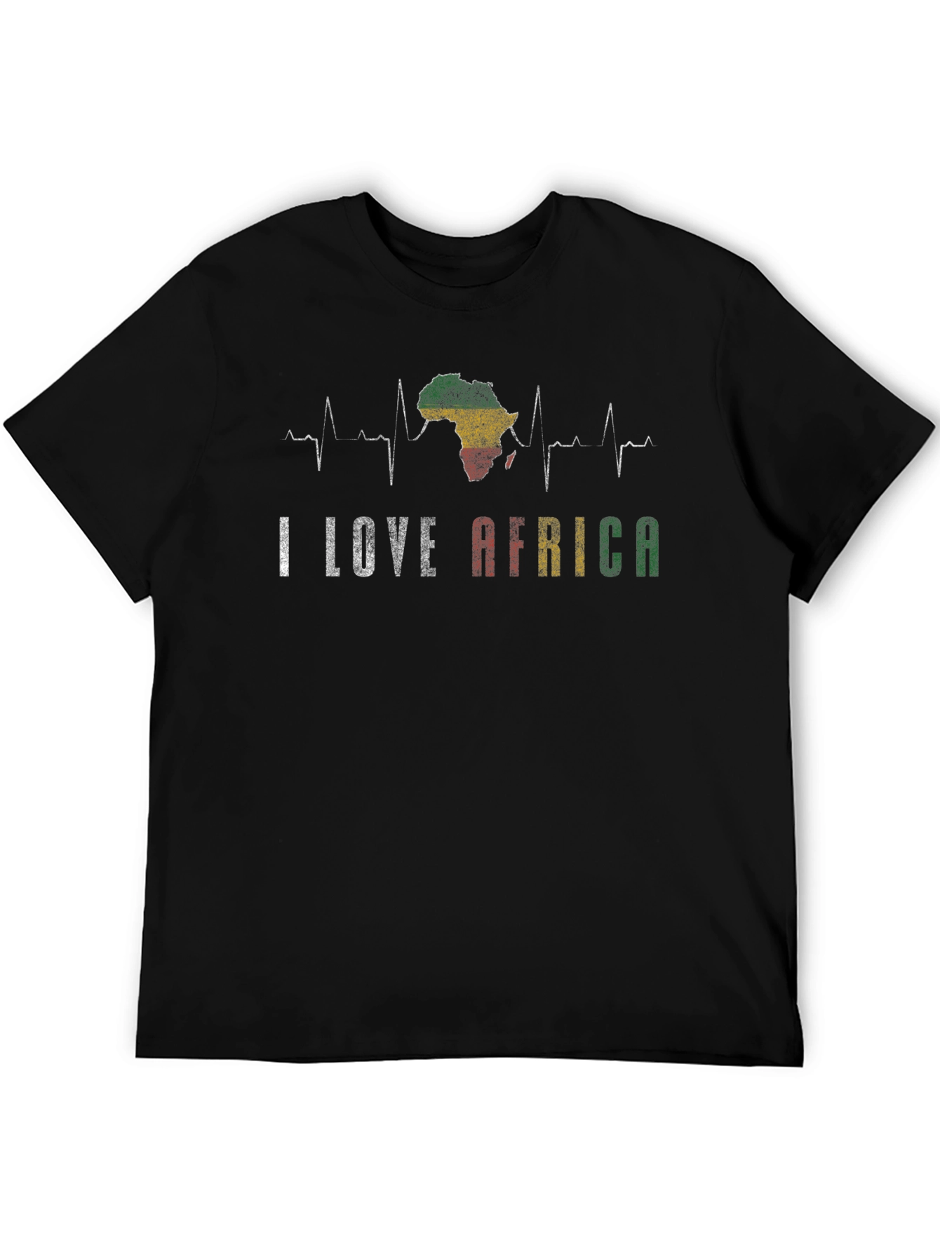 I Love Africa Heartbeat T-Shirt