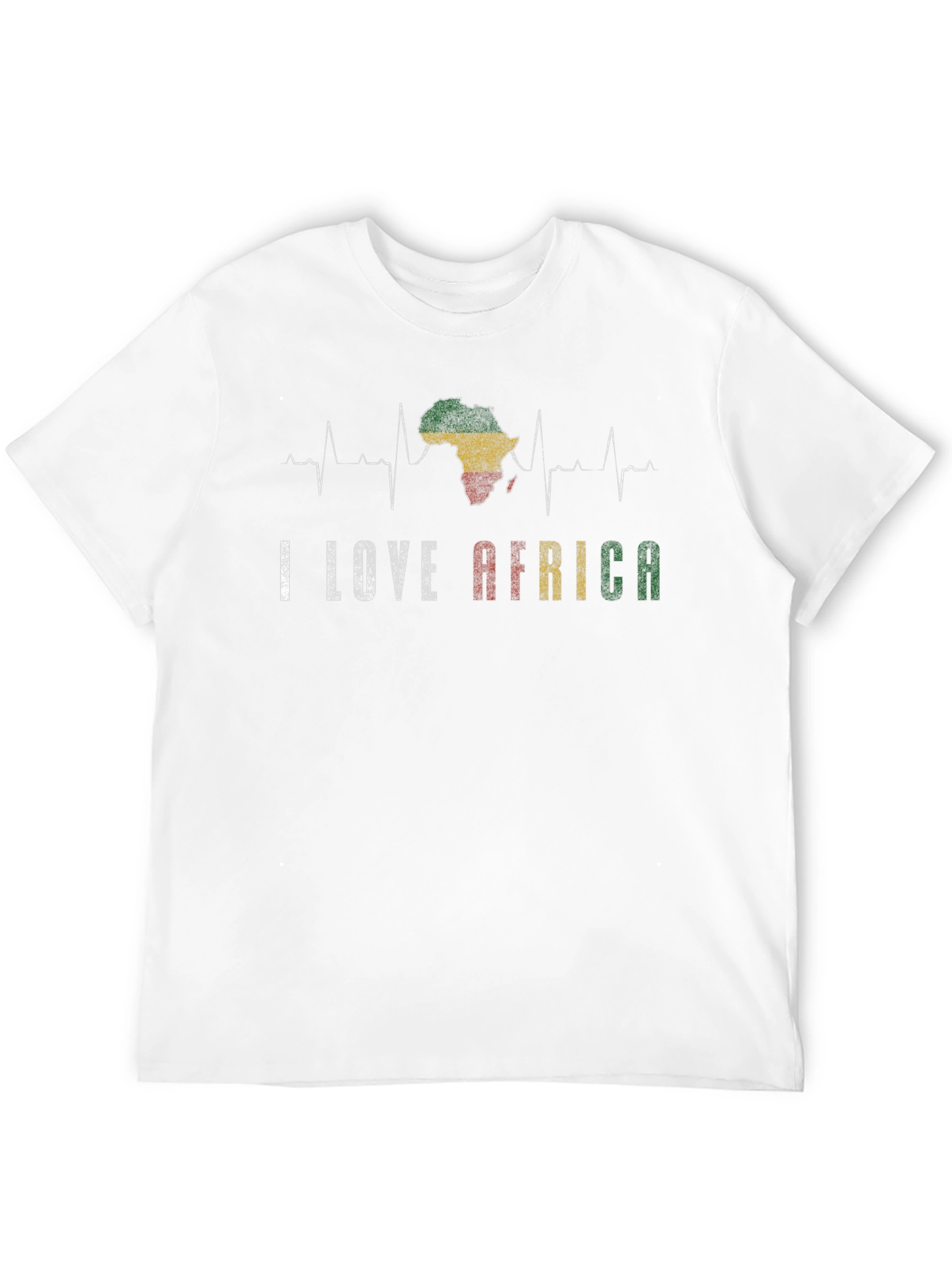 I Love Africa Heartbeat T-Shirt