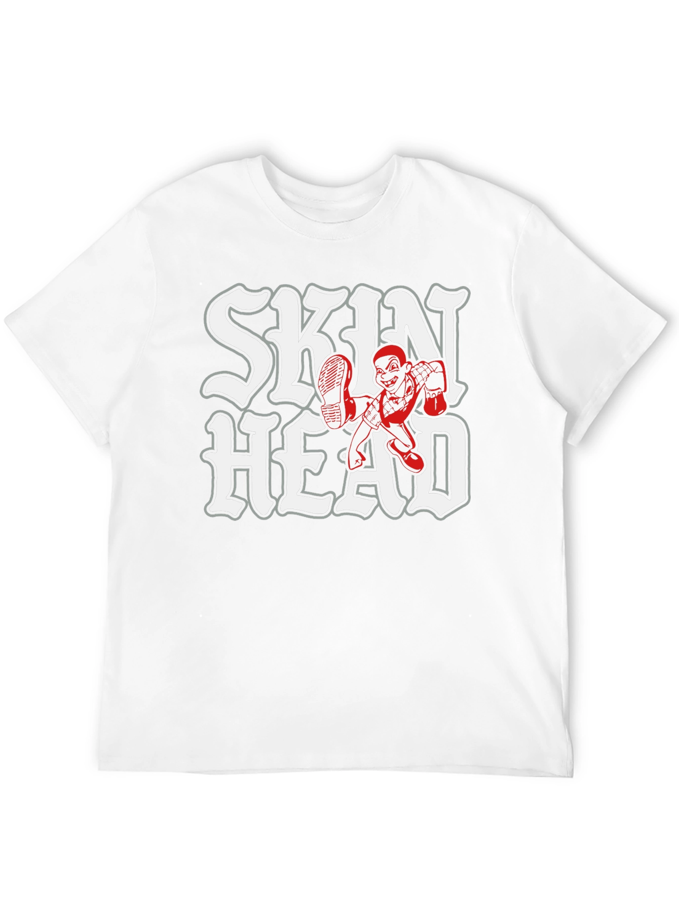 Skinhead Black T-Shirt - Bold Graphic Tee