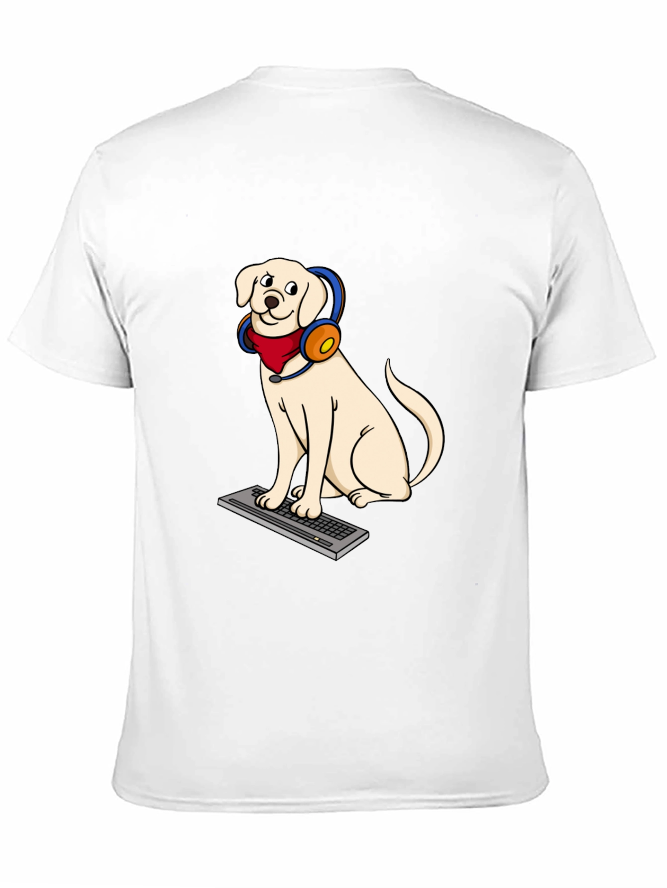 Dog Gamer Graphic T-Shirt - Playful Canine Design