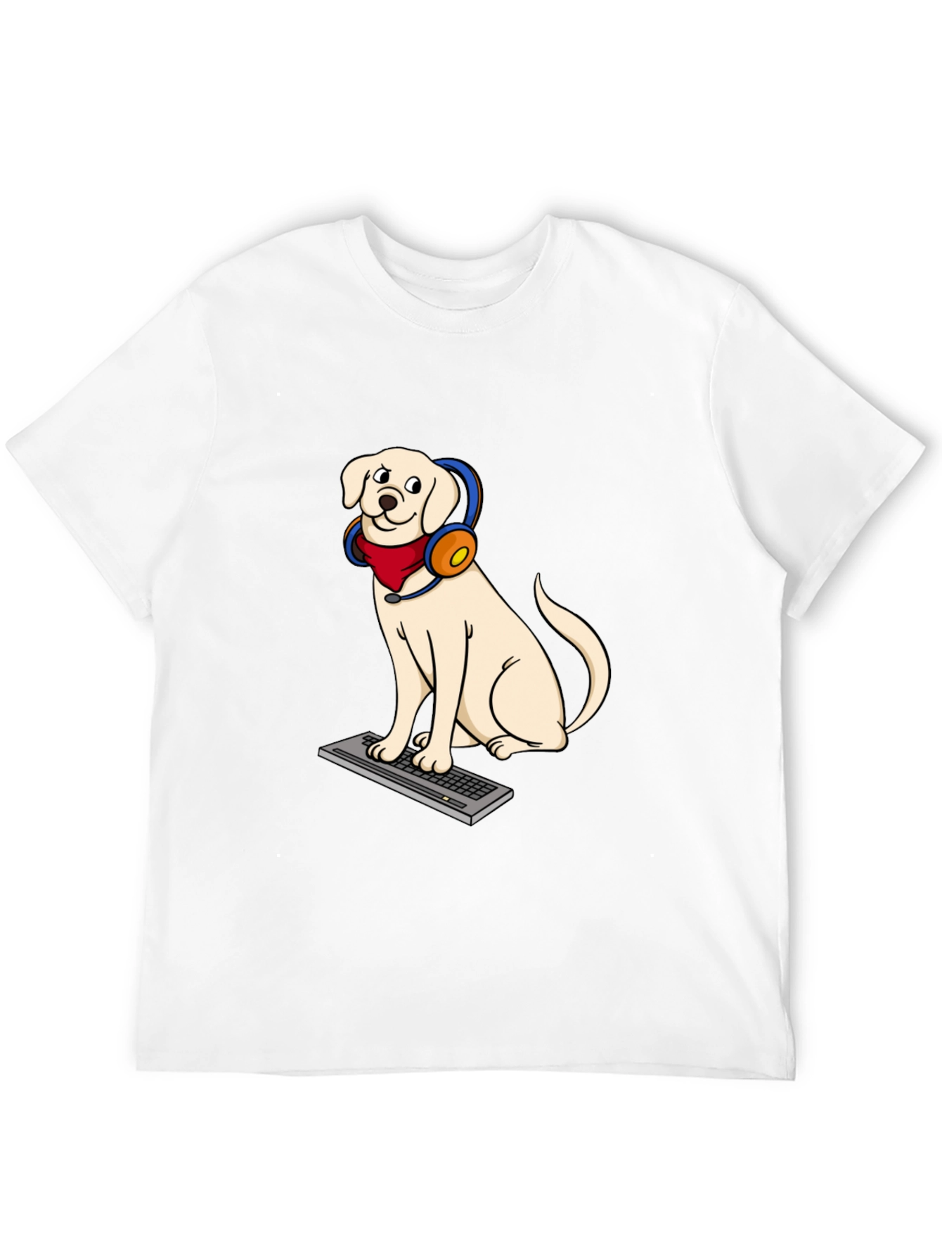 Dog Gamer Graphic T-Shirt - Playful Canine Design