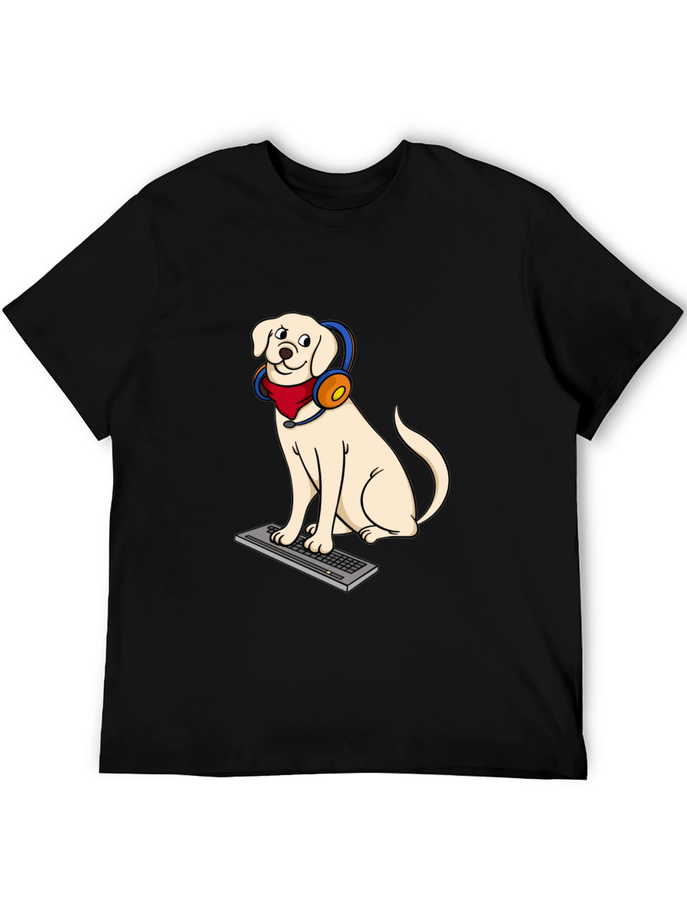 Dog Gamer Graphic T-Shirt - Playful Canine Design