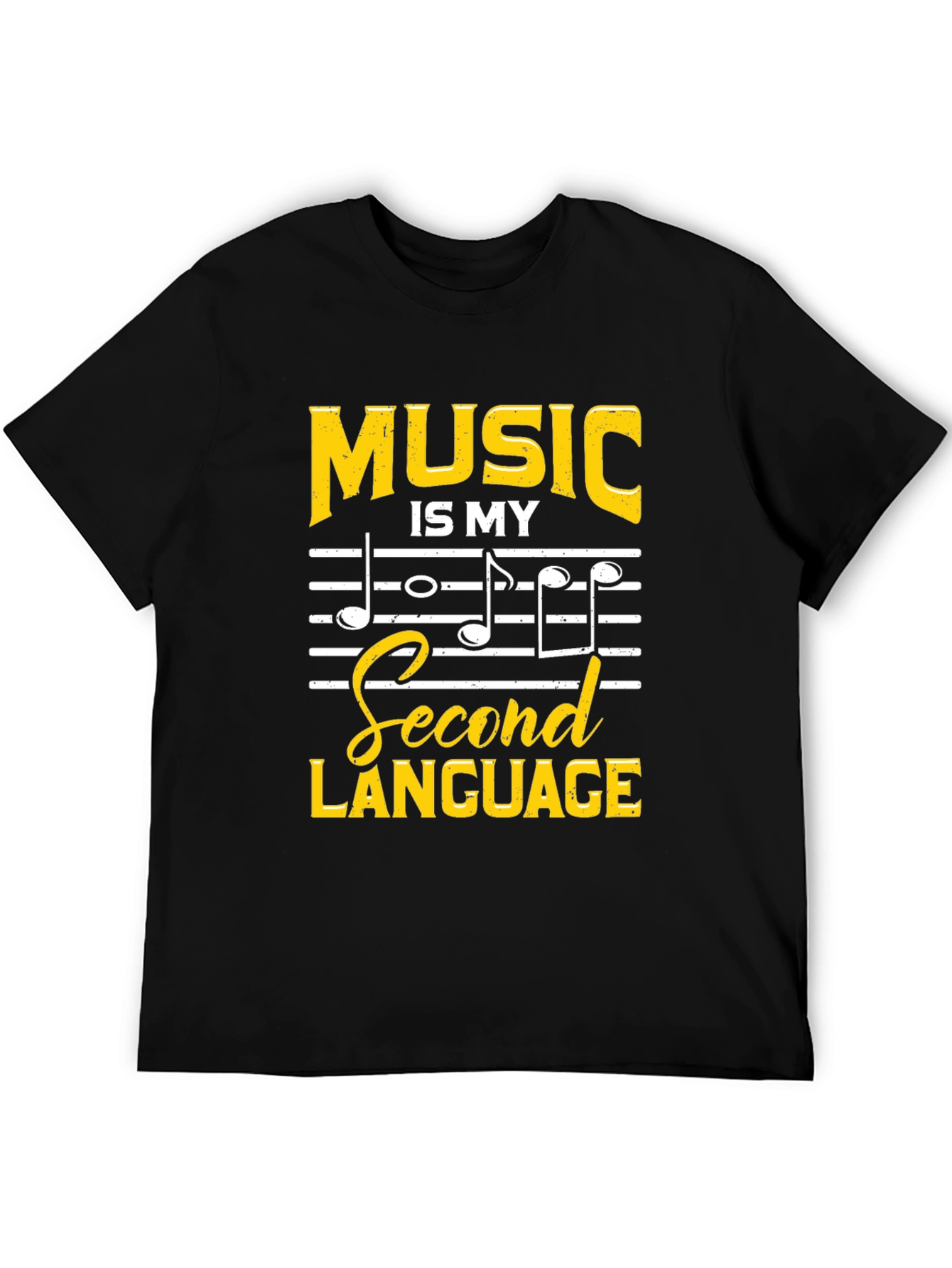 Music is My Second Language Graphic T-Shirt