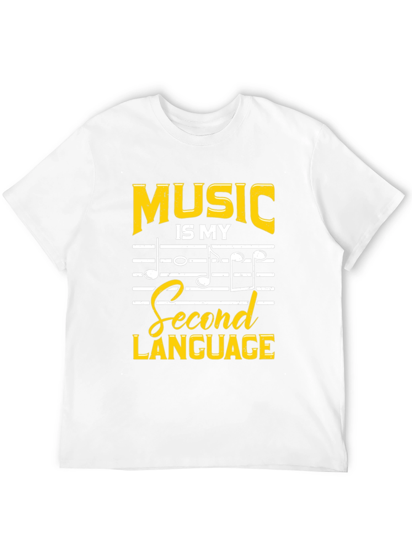 Music is My Second Language Graphic T-Shirt