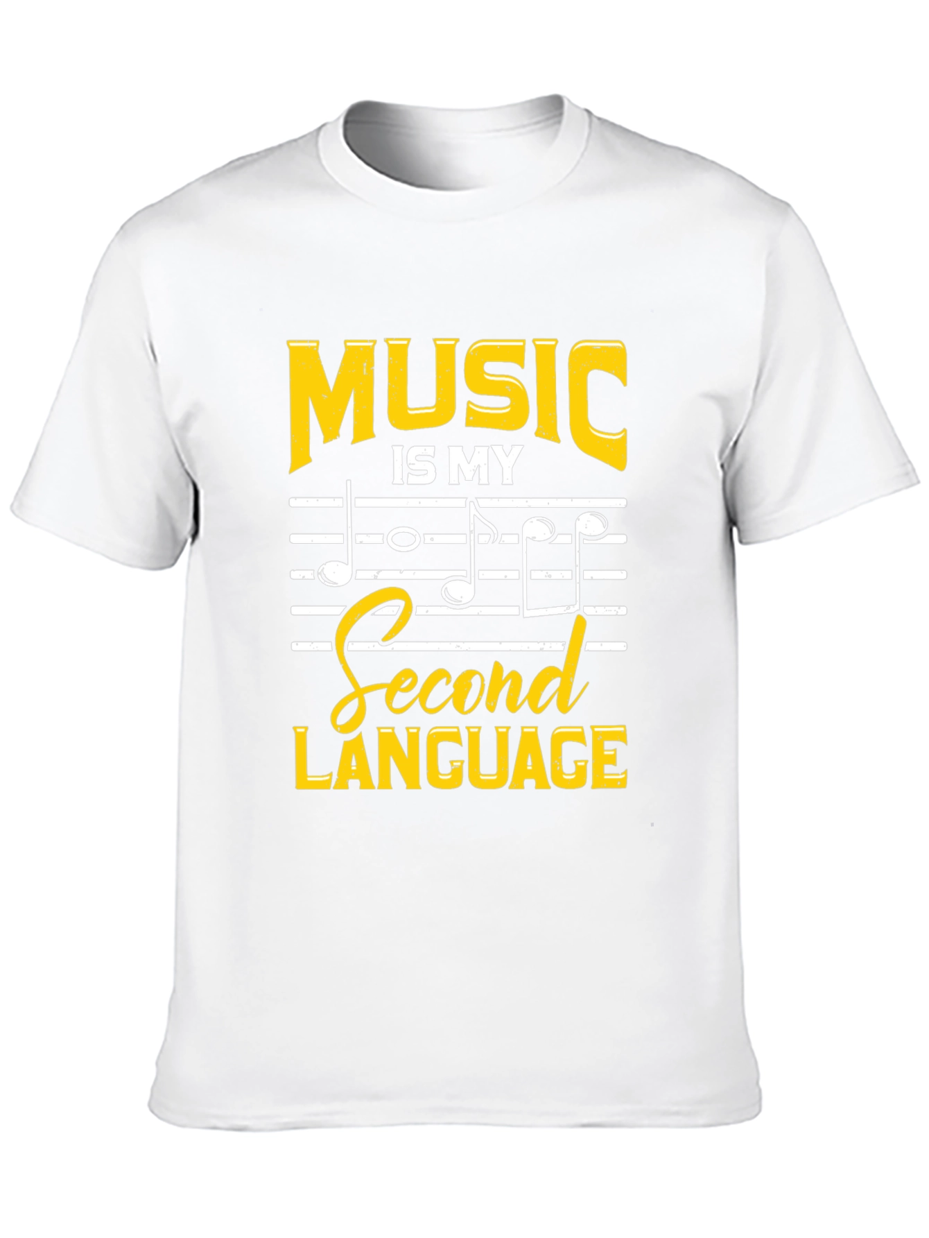 Music is My Second Language Graphic T-Shirt