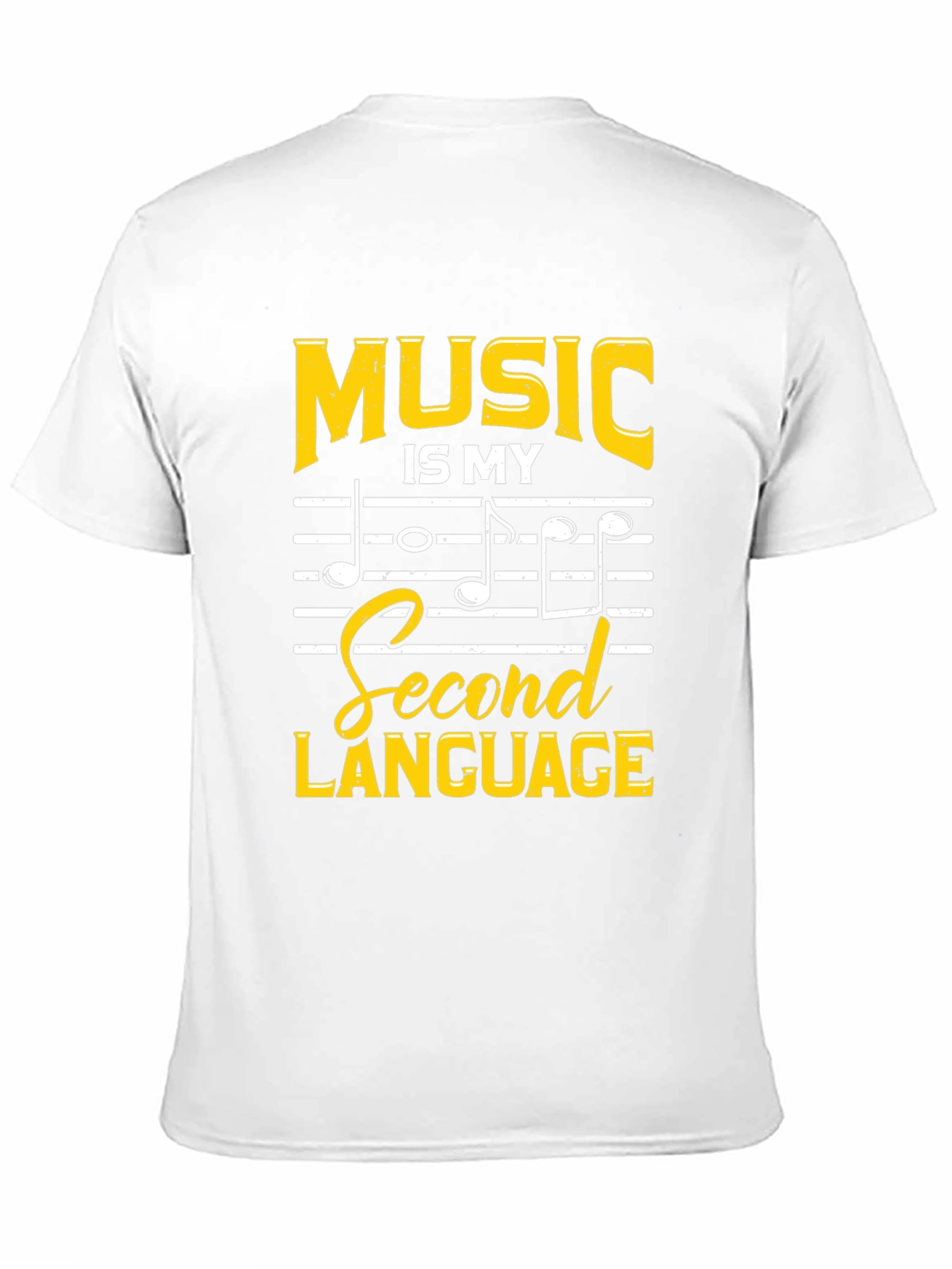 Music is My Second Language Graphic T-Shirt