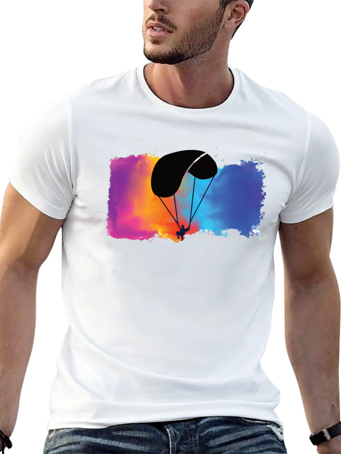 Paragliding Adventure T-Shirt - Black