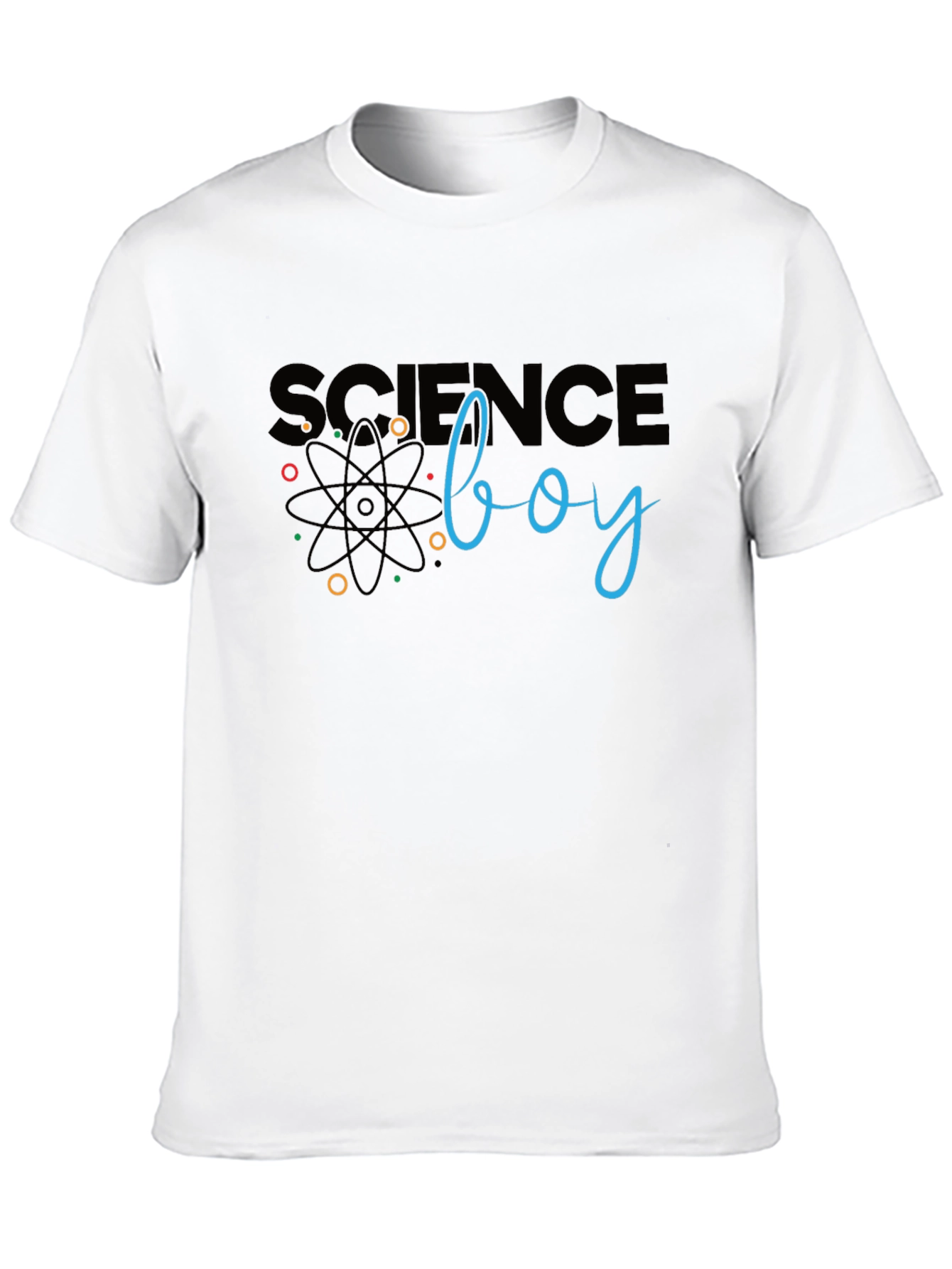 Science Boy Black Graphic T-Shirt