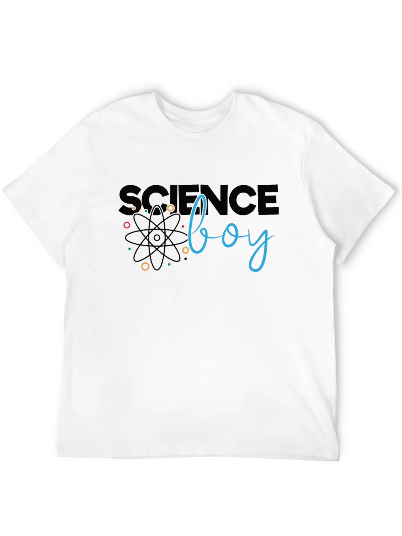 Science Boy Black Graphic T-Shirt
