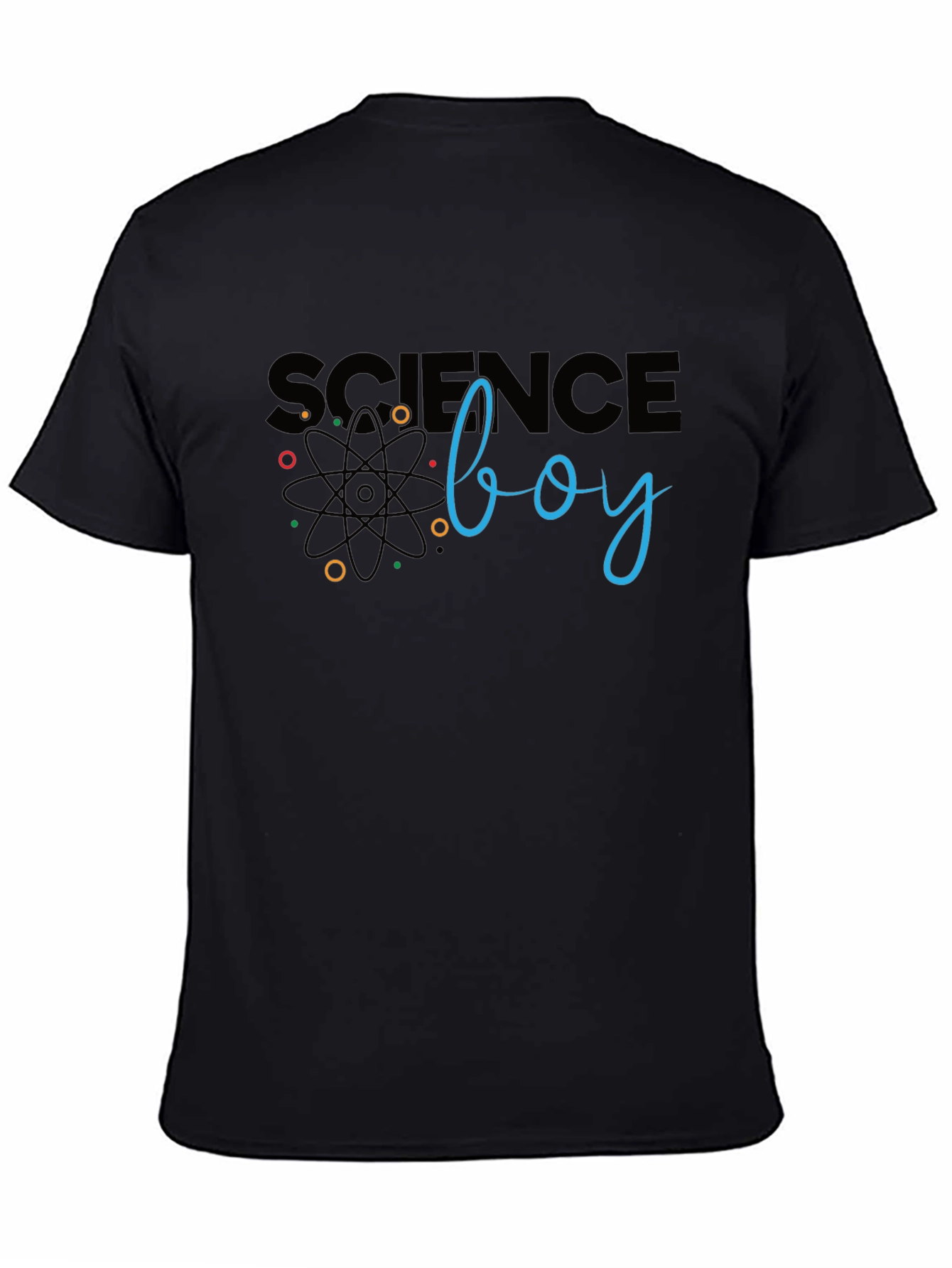 Science Boy Black Graphic T-Shirt
