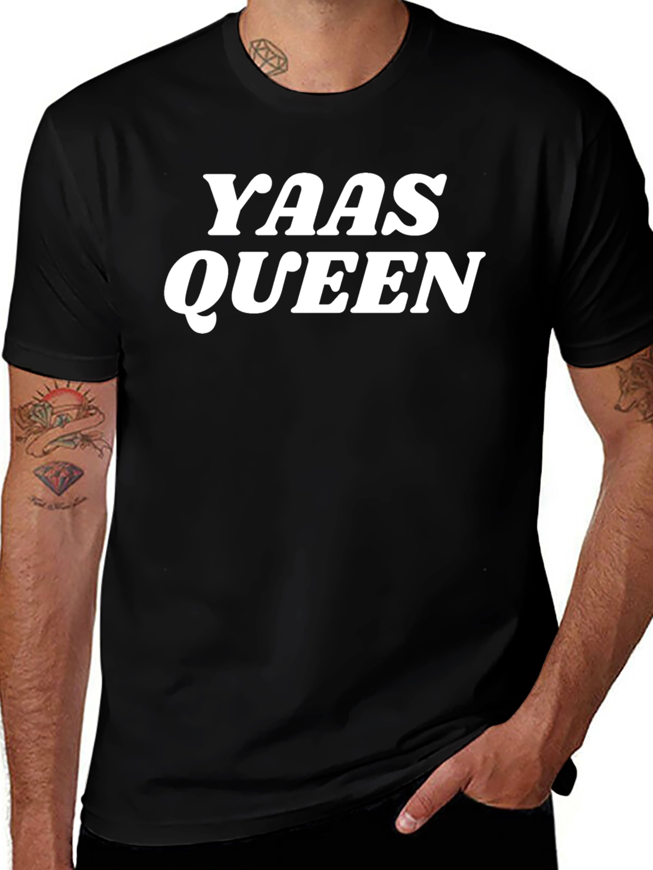 Yass Queen Graphic T-Shirt - Trendy Slogan Tee