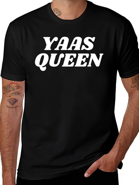 Yass Queen Graphic T-Shirt - Trendy Slogan Tee