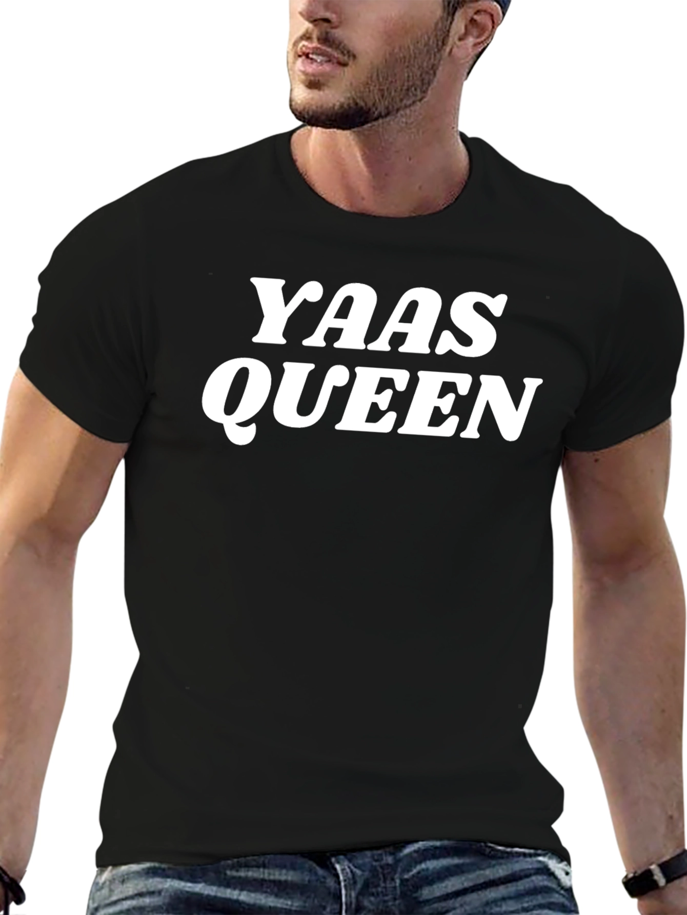 Yass Queen Graphic T-Shirt - Trendy Slogan Tee
