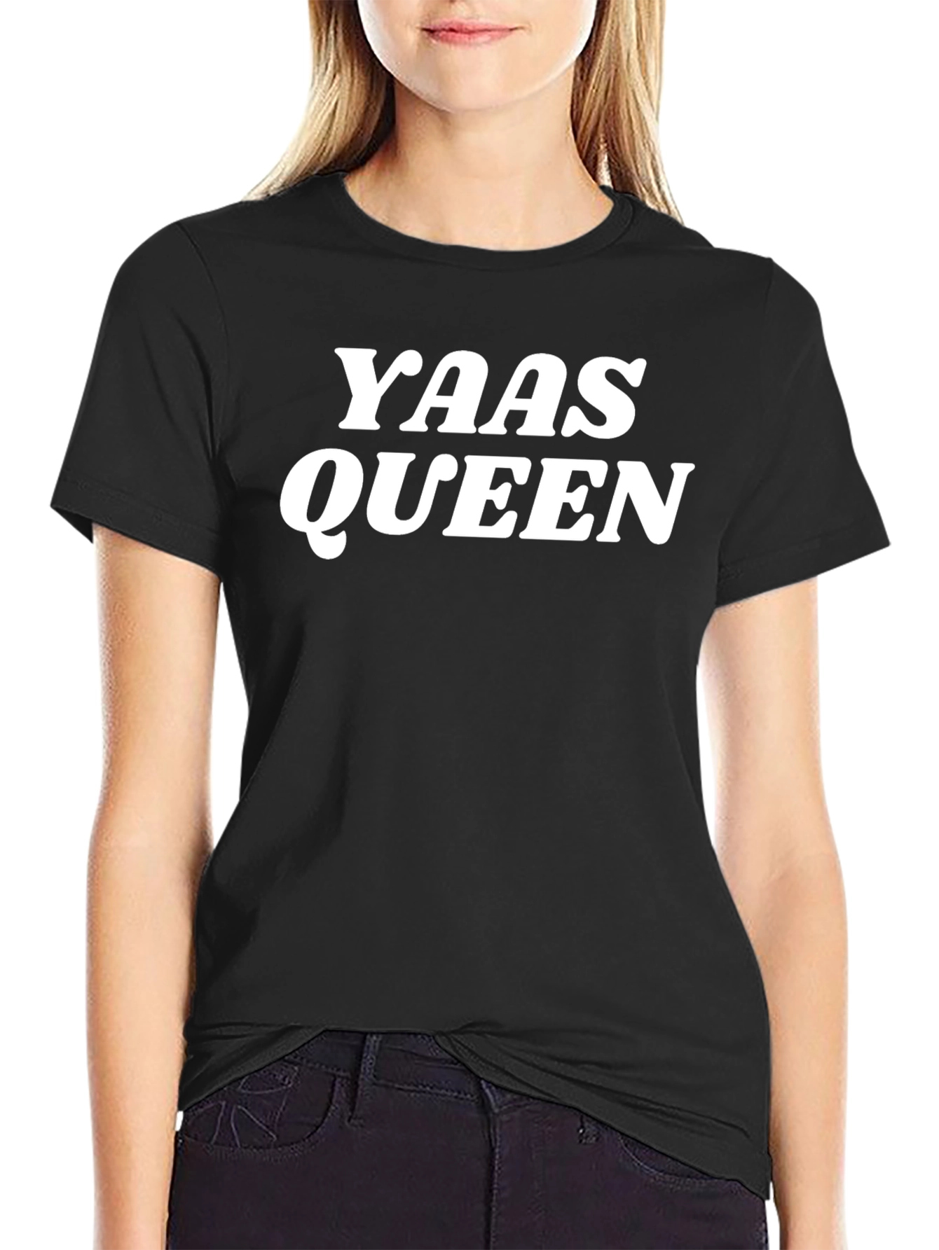 Yass Queen Graphic T-Shirt - Trendy Slogan Tee