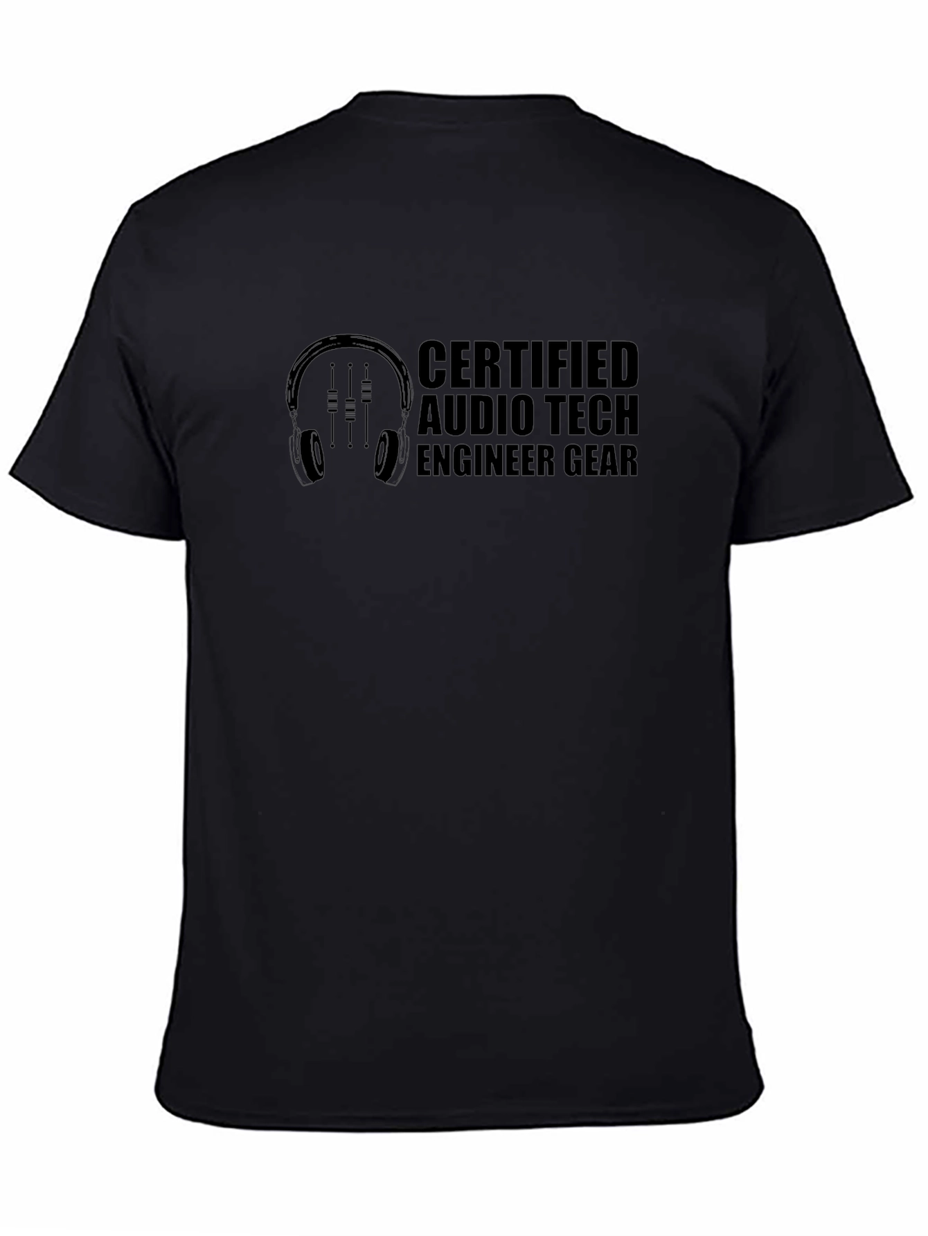Certified Audio Tech Engineer Graphic T-Shirt
