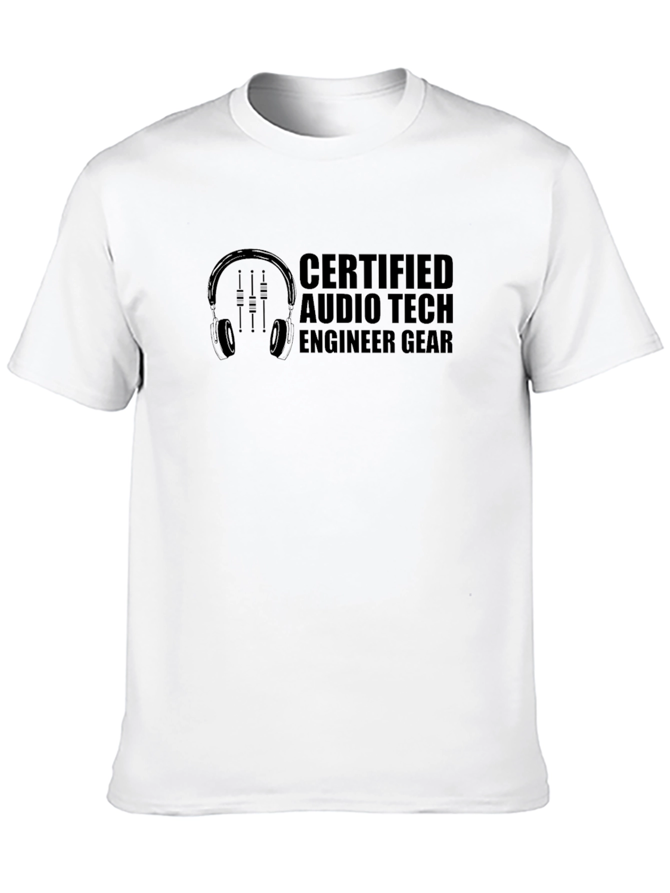 Certified Audio Tech Engineer Graphic T-Shirt