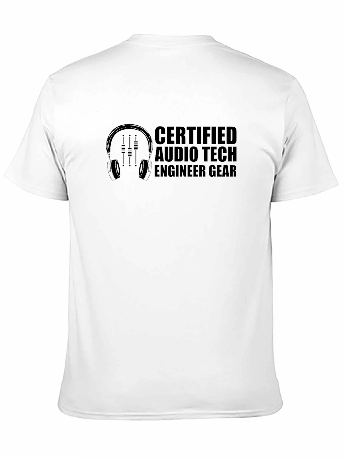 Certified Audio Tech Engineer Graphic T-Shirt