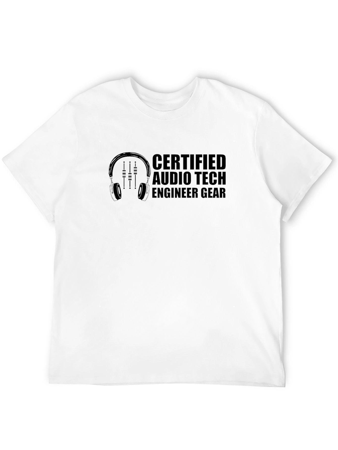 Certified Audio Tech Engineer Graphic T-Shirt