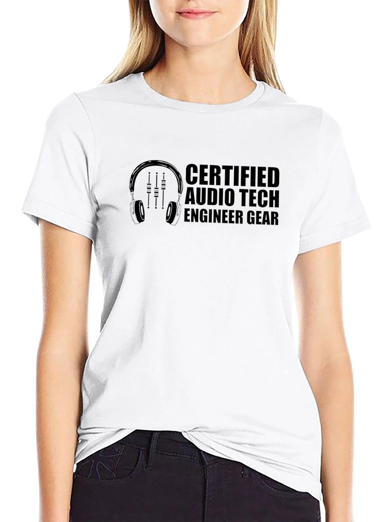Certified Audio Tech Engineer Graphic T-Shirt