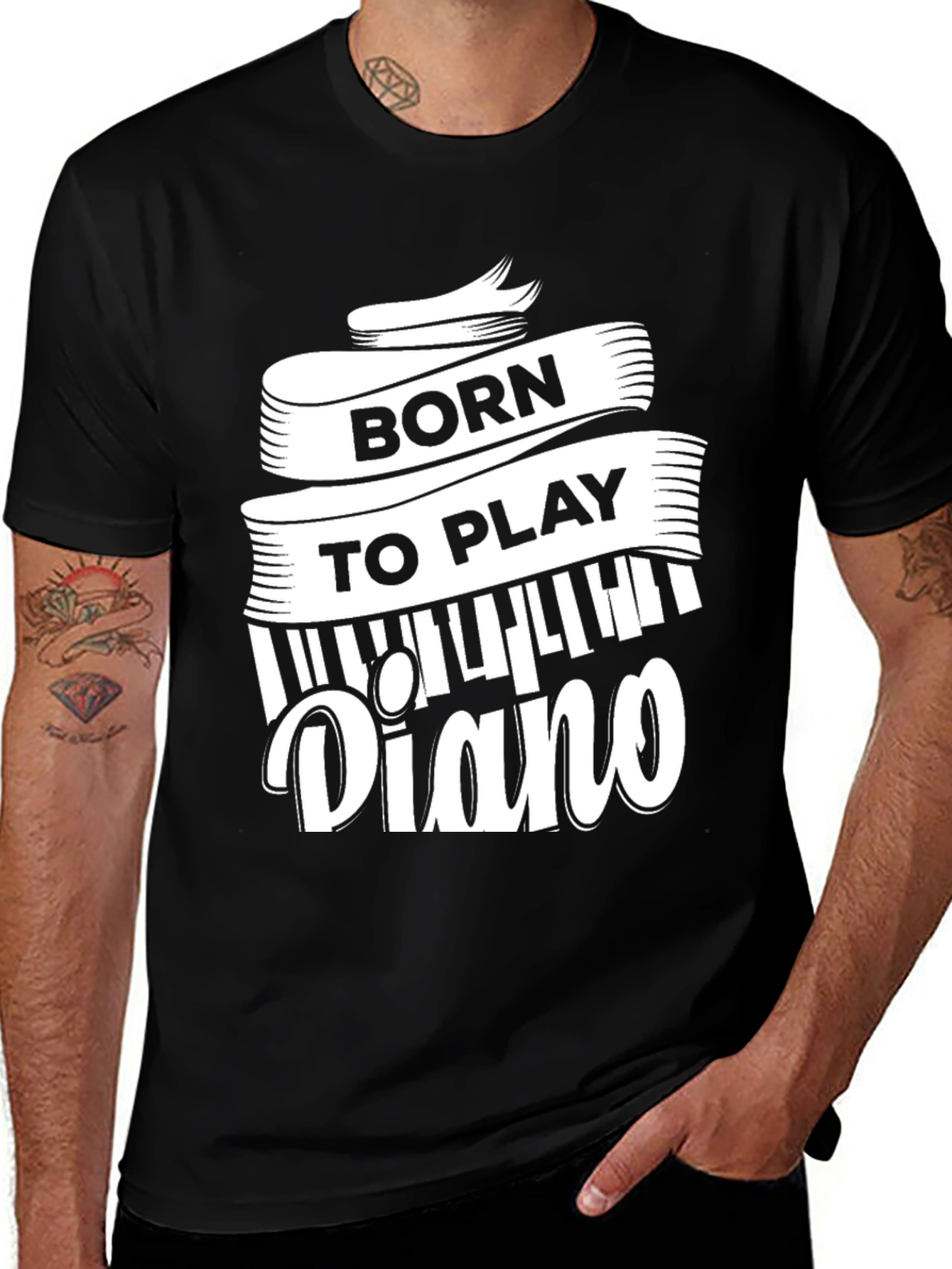 Born to Play Piano - Musician T-Shirt