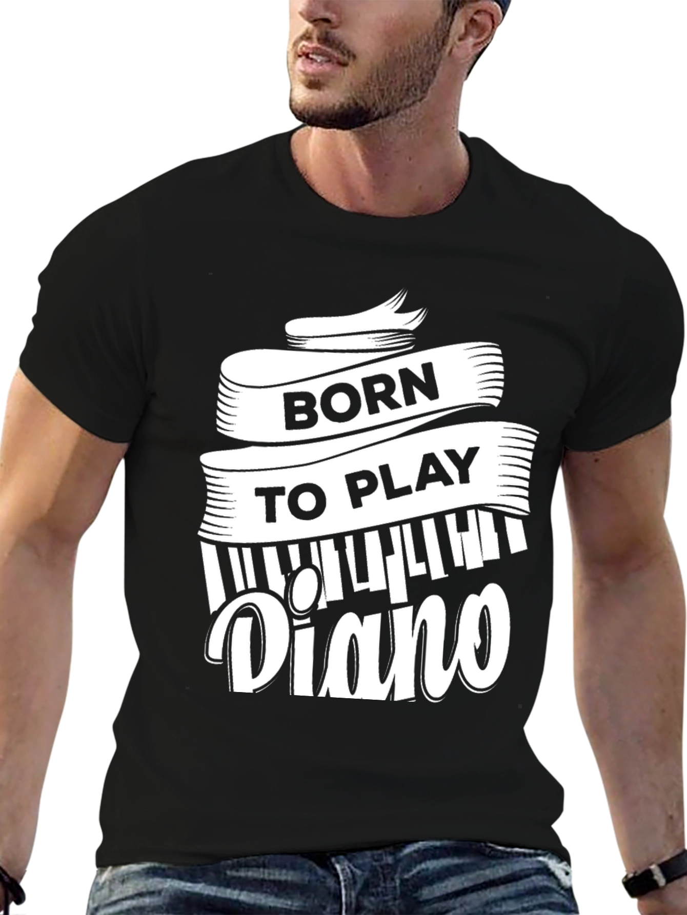 Born to Play Piano - Musician T-Shirt