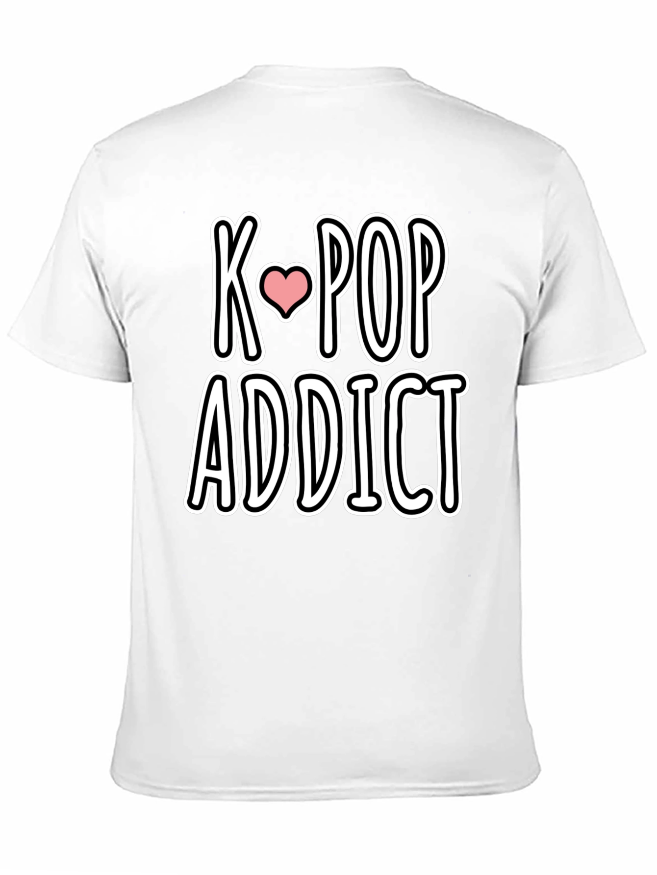 K-Pop Addict Black Graphic Tee