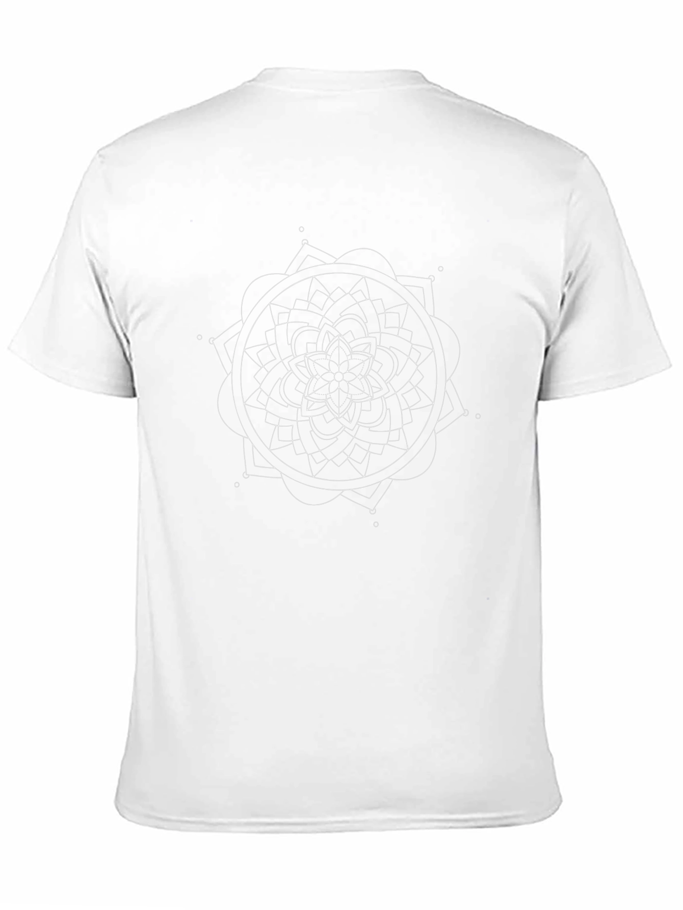 Geometric Mandala Graphic Black T-Shirt