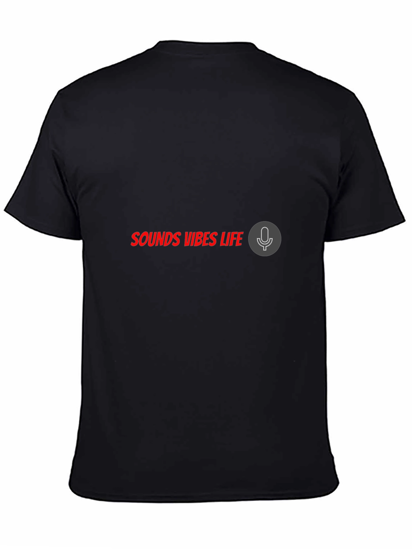 Sounds Vibes Life Black T-Shirt