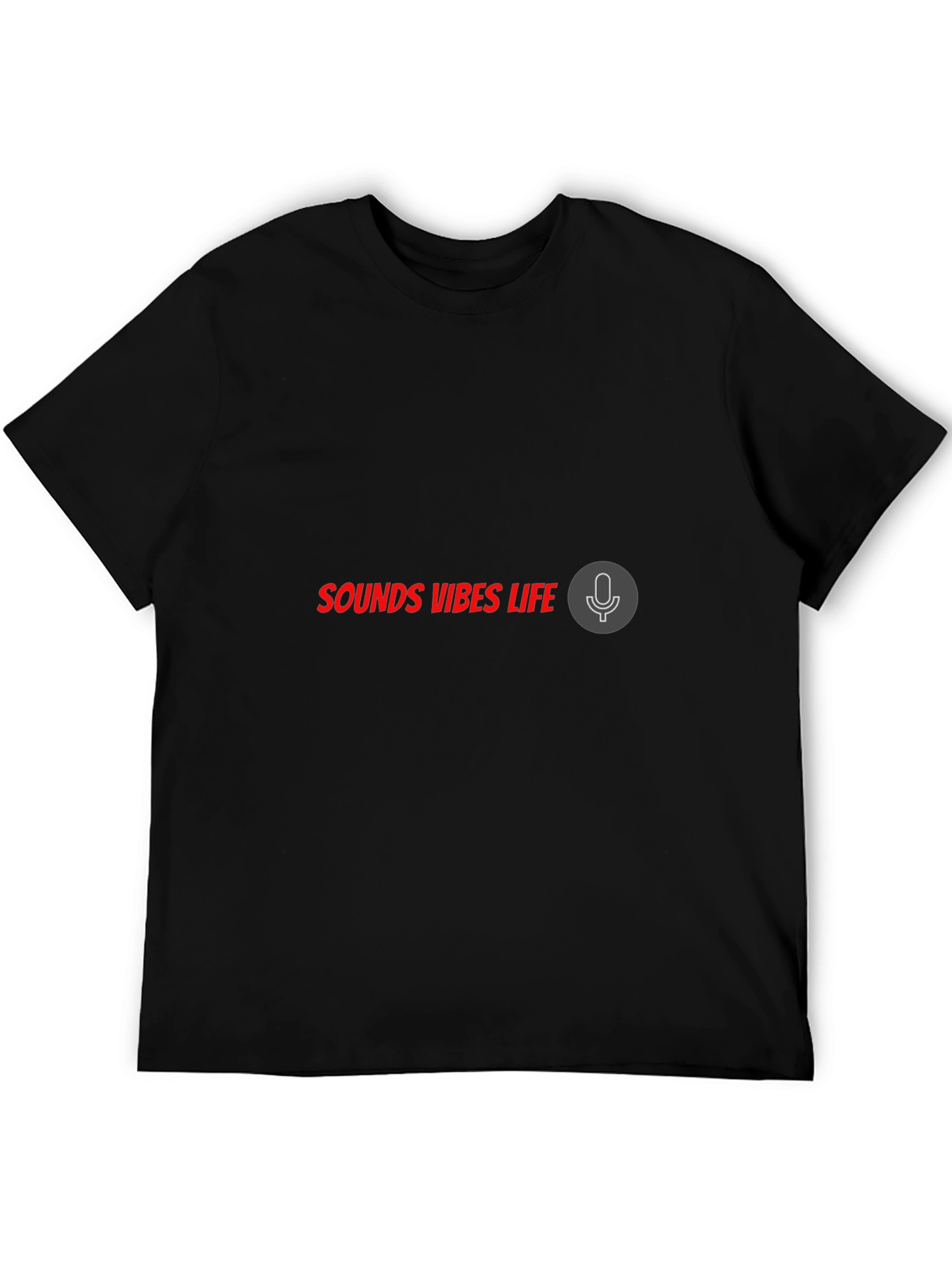 Sounds Vibes Life Black T-Shirt