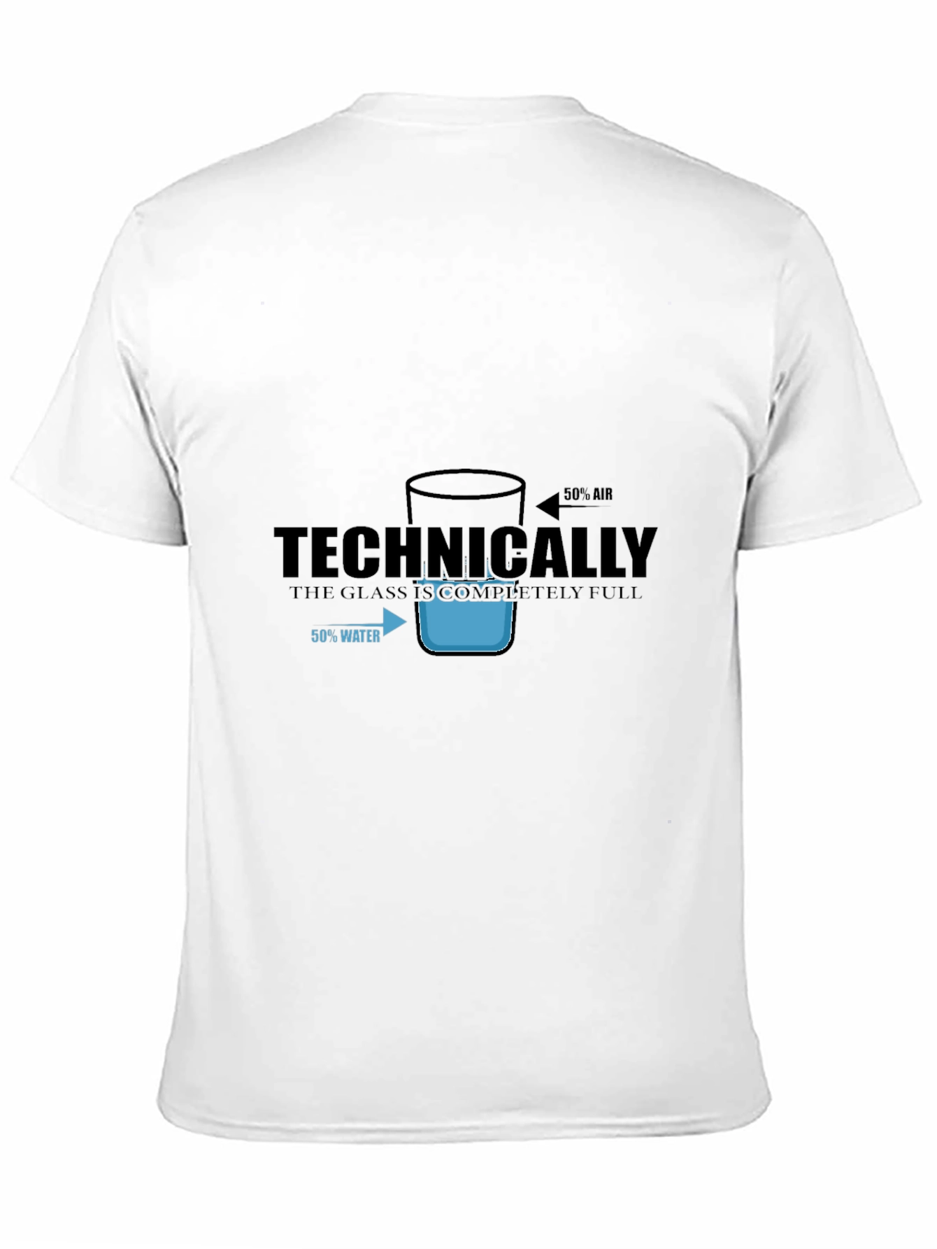 Technically Full Glass T-Shirt - Funny Science Tee