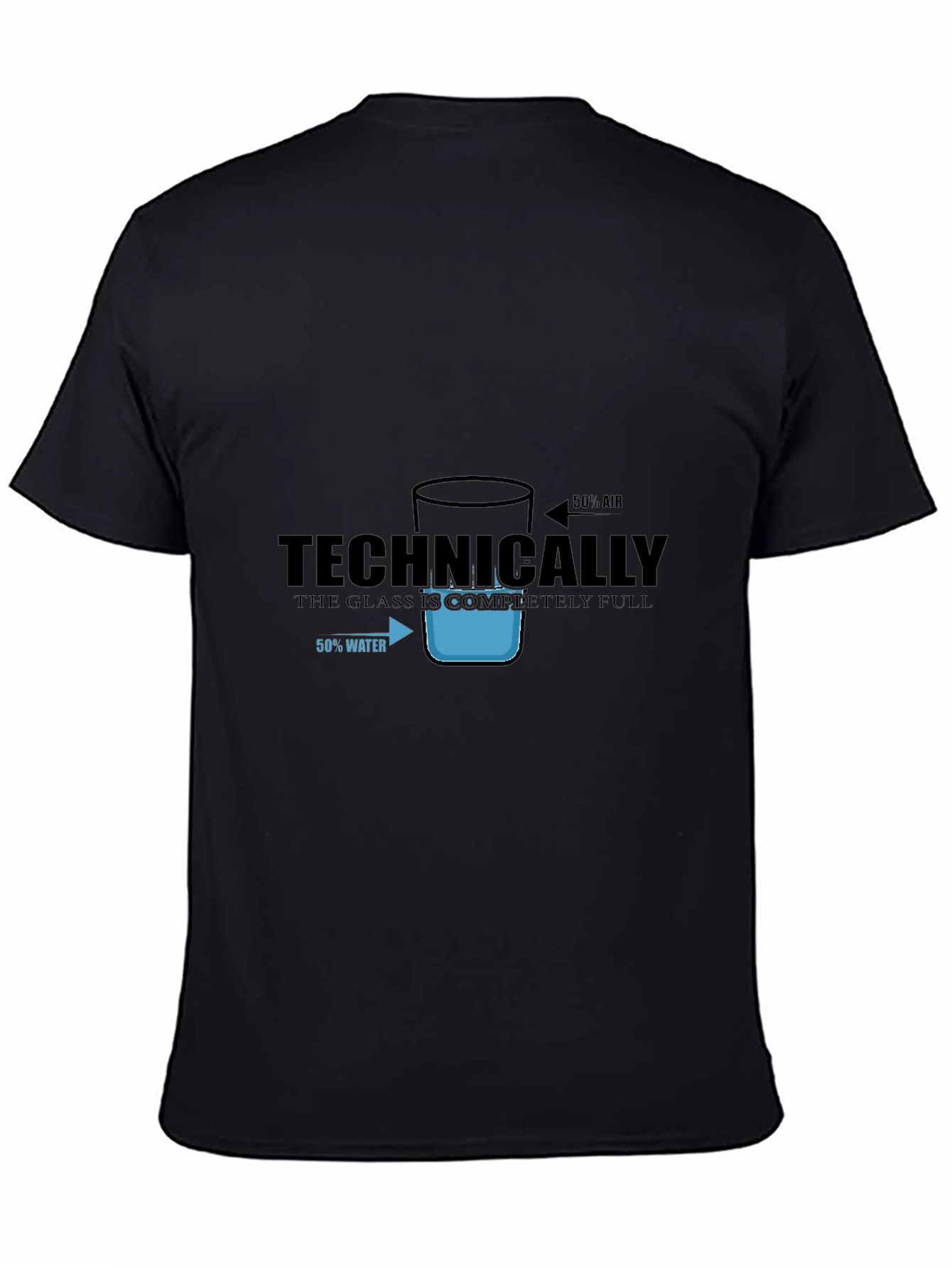 Technically Full Glass T-Shirt - Funny Science Tee
