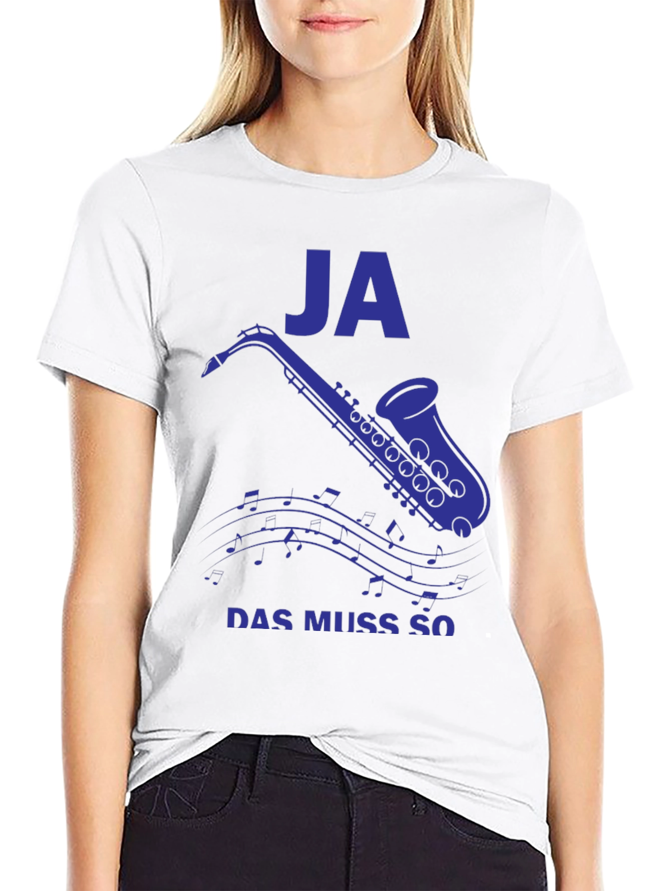 JA Saxophone Mens Black Graphic Tee