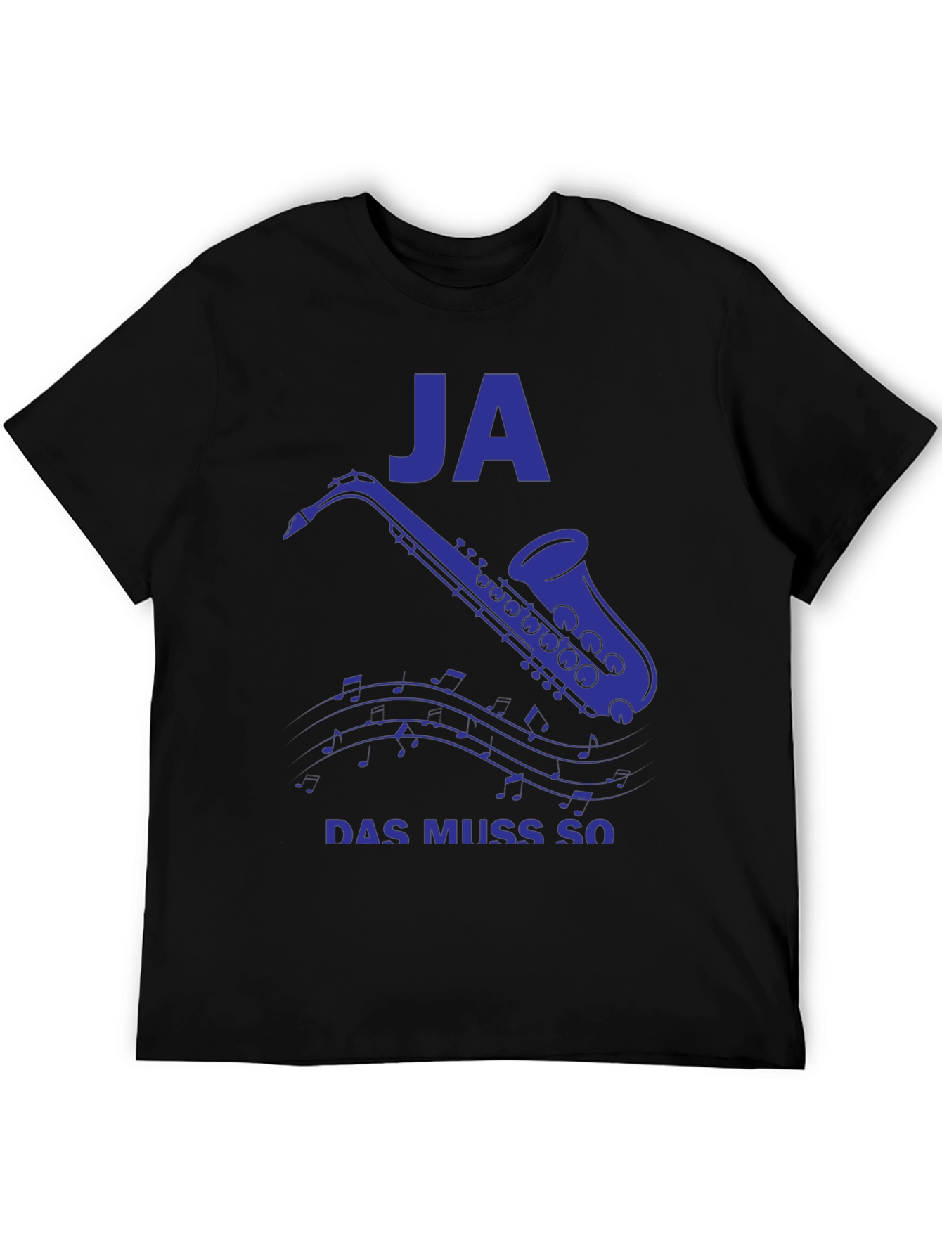 JA Saxophone Mens Black Graphic Tee
