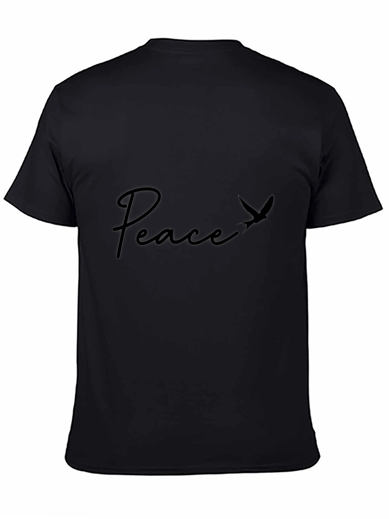 Peace Graphic T-Shirt - Mens Black Tee