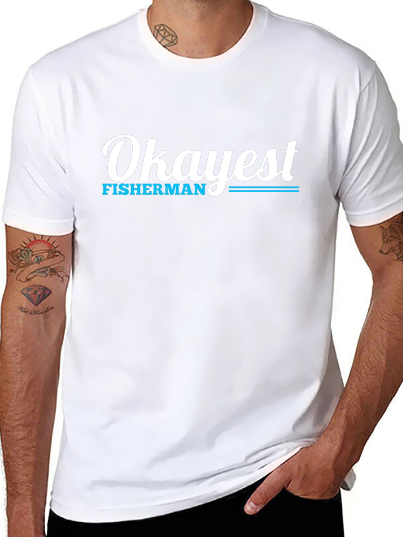 Okayest Fisherman Graphic Tee
