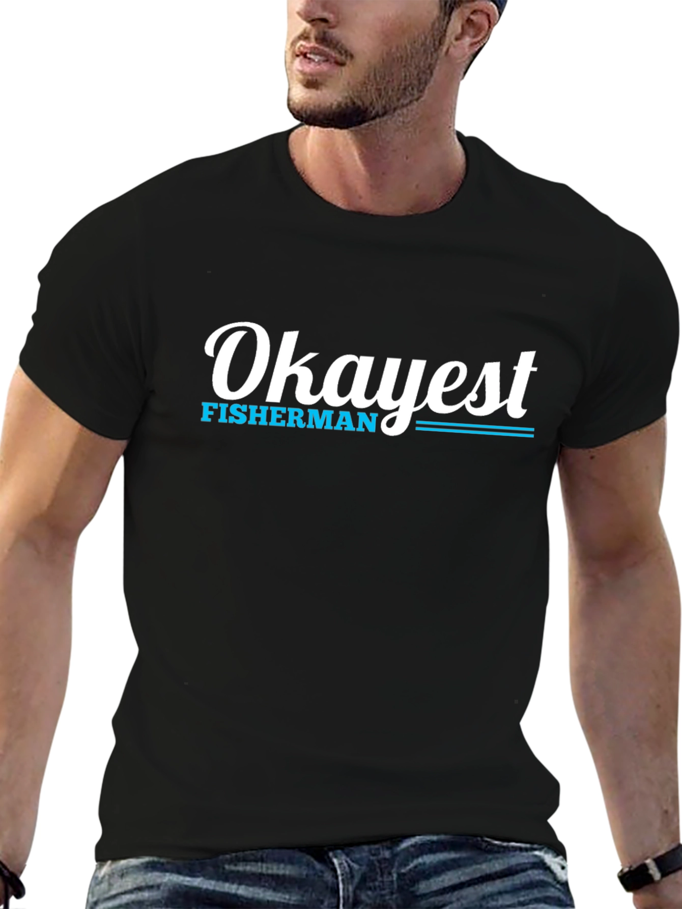Okayest Fisherman Graphic Tee