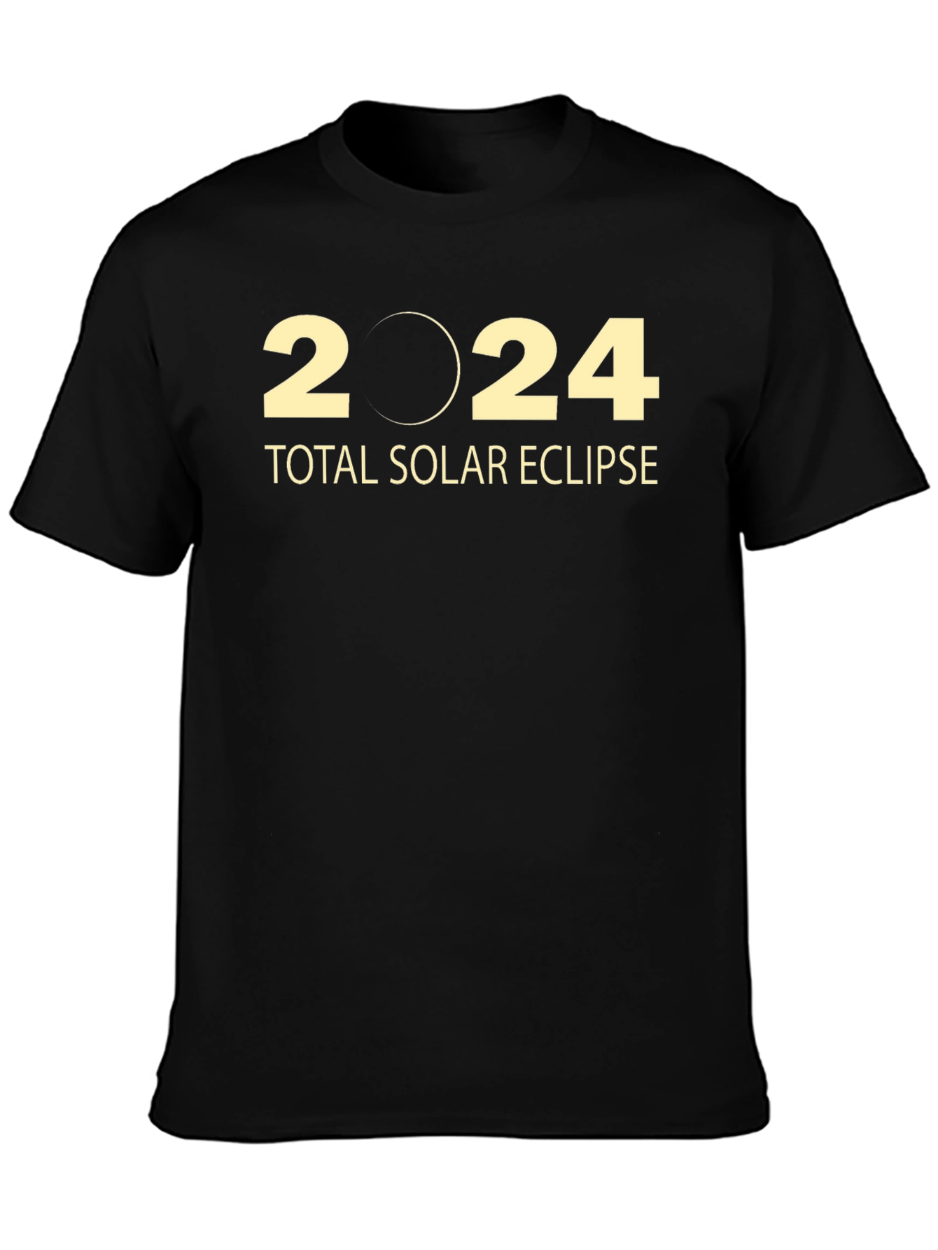 2024 Total Solar Eclipse Black T-Shirt