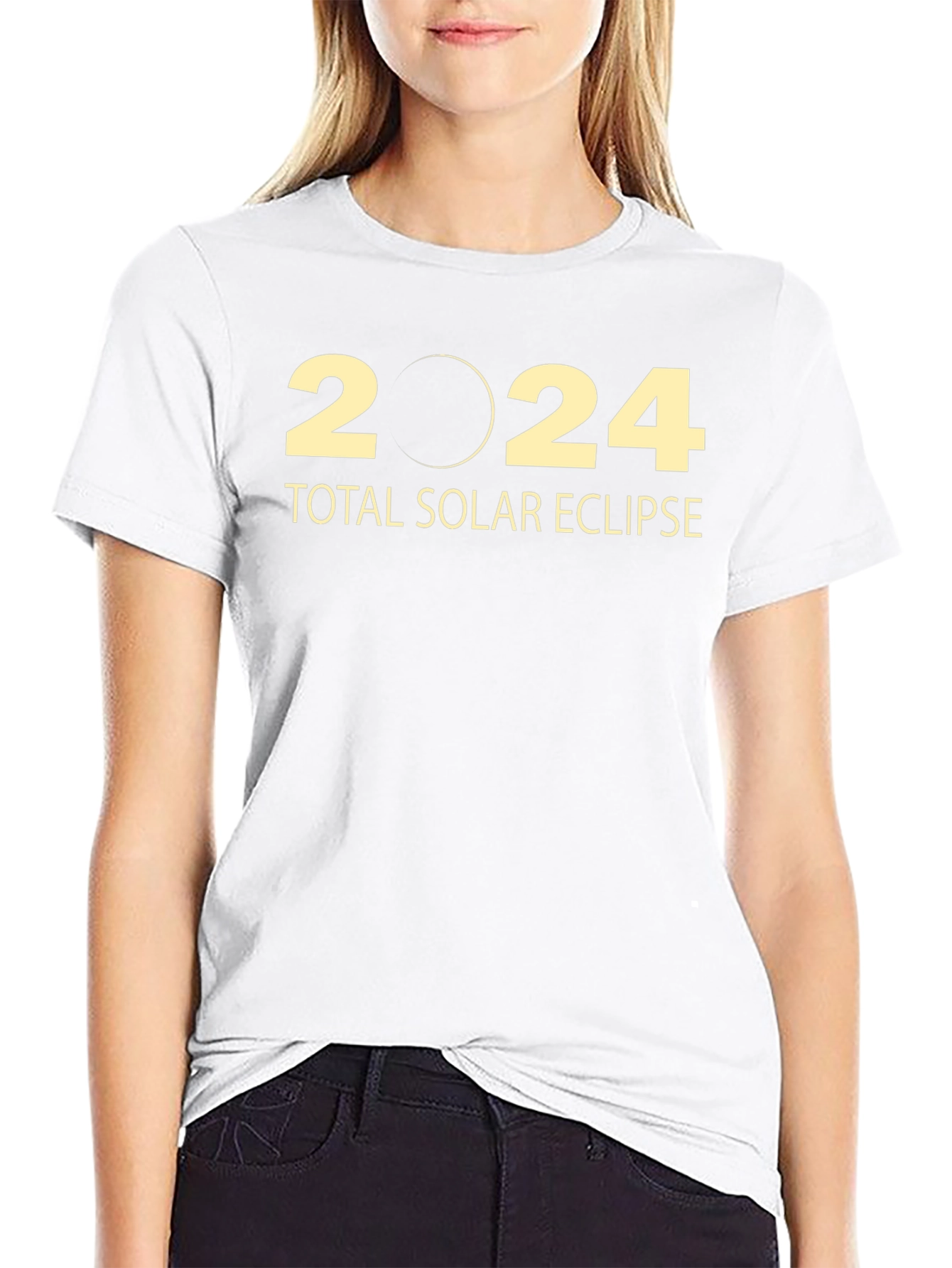2024 Total Solar Eclipse Black T-Shirt