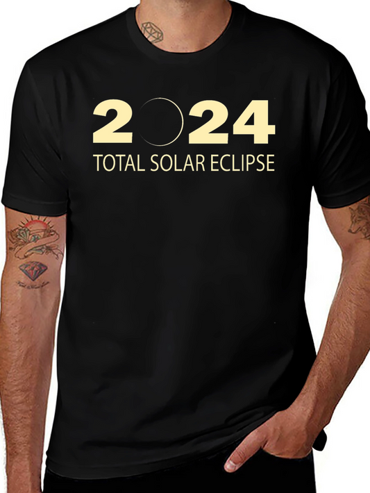 2024 Total Solar Eclipse Black T-Shirt