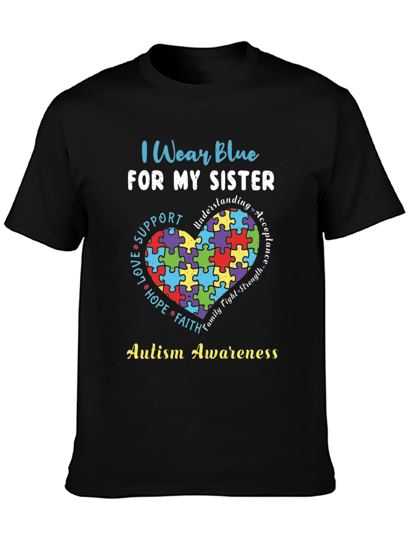 Autism Awareness Sister T-Shirt