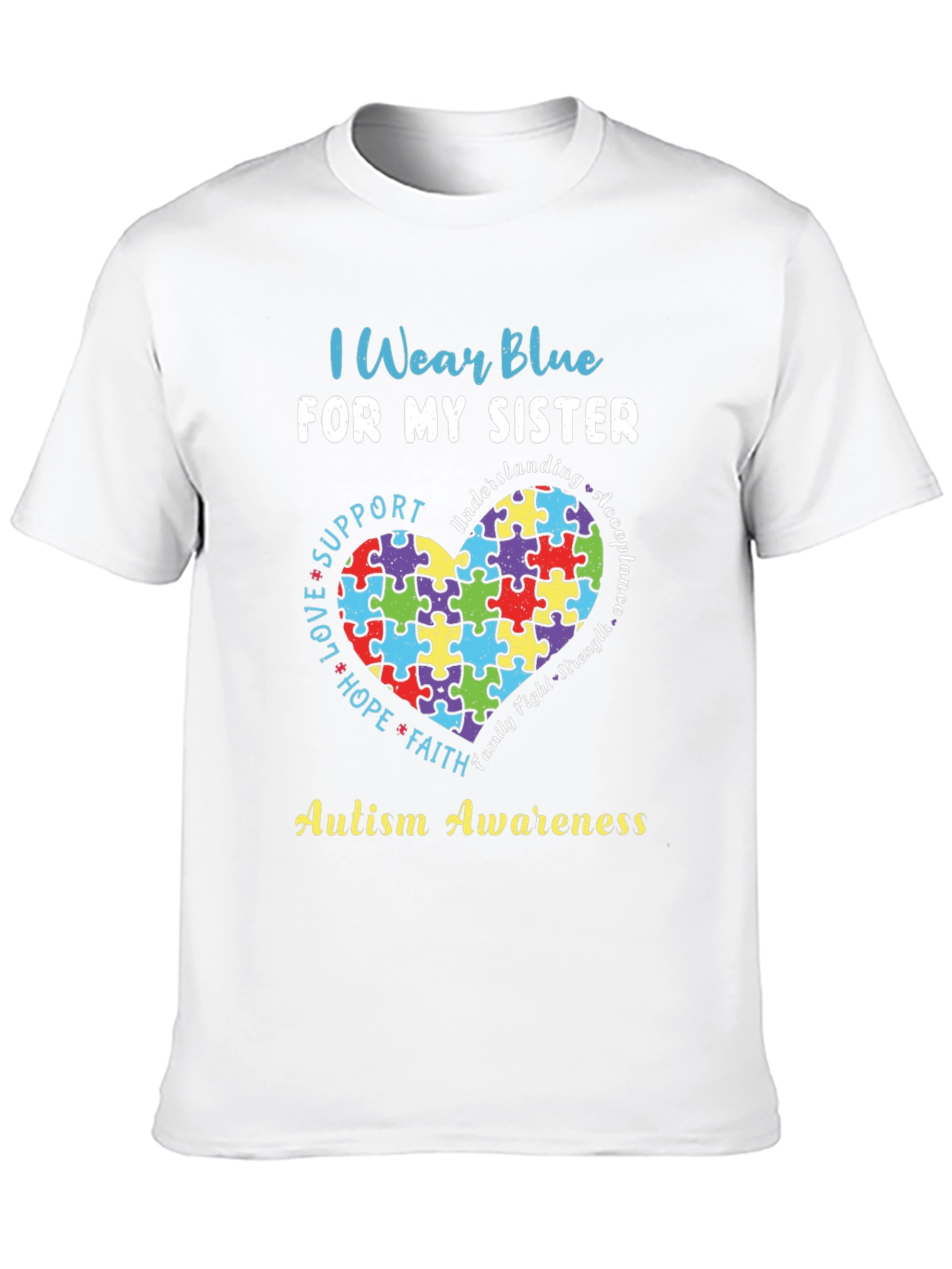 Autism Awareness Sister T-Shirt