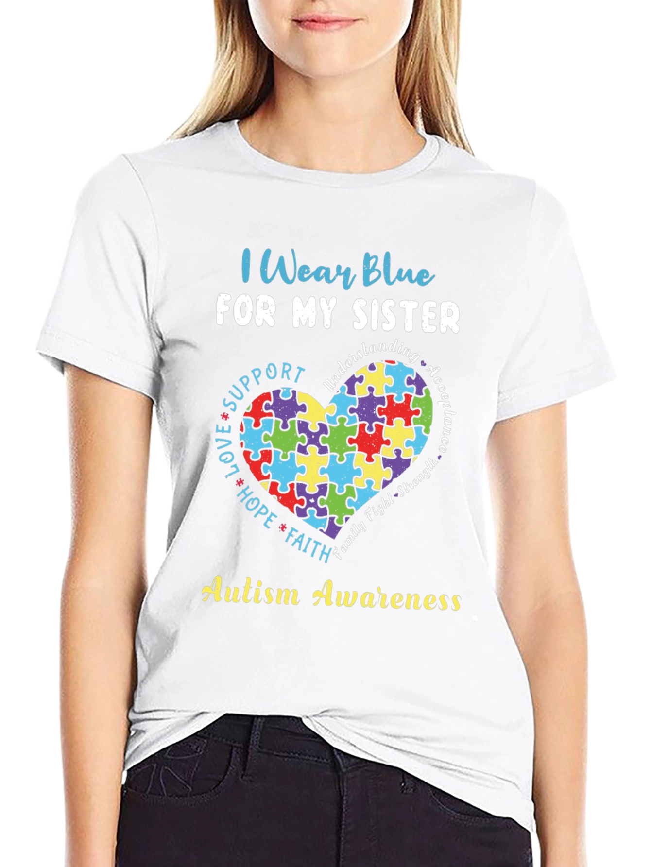 Autism Awareness Sister T-Shirt